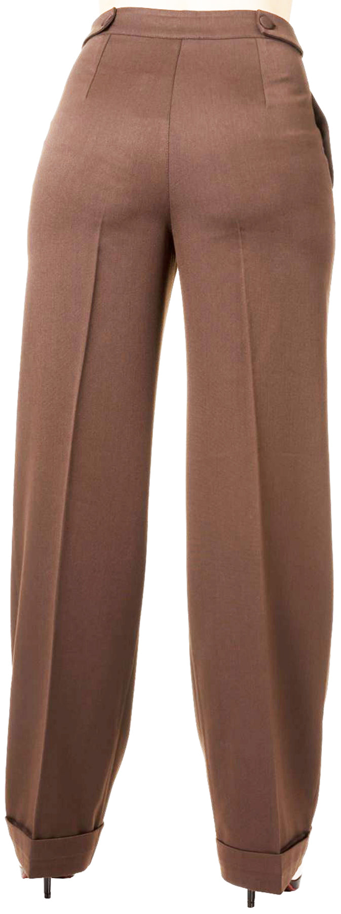 Banned_PARTY_ON_Vintage_HIGH_WAIST_50s_Swing_MARLENE_HOSE_Trousers_Braun_killer_kirsche_4YzhuBb3FA48XC