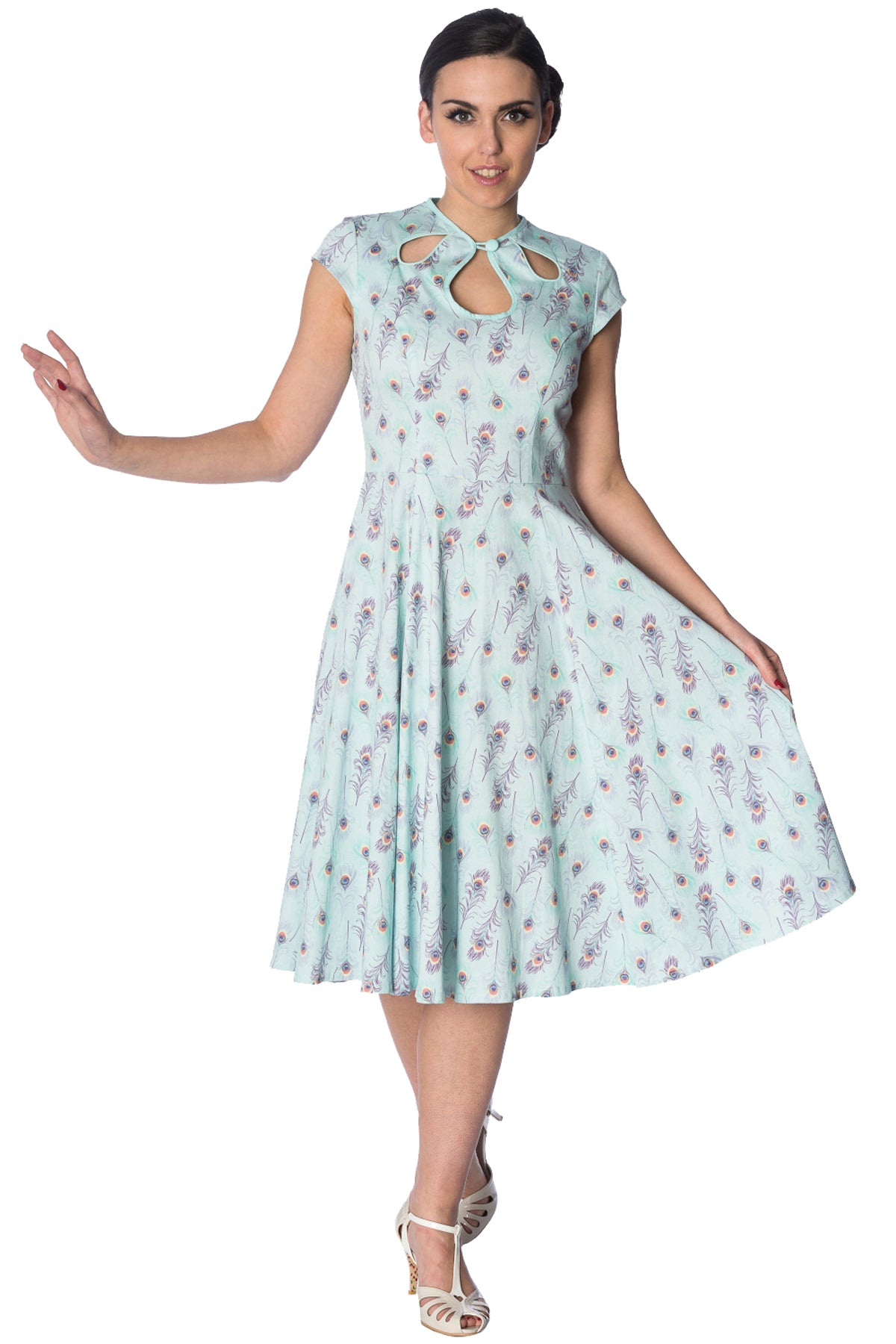 Banned_PEACOCK_FEATHER__Vintage_Cut-Out_Pfau_Feder_50s_SWING_DRESS_Kleid__Mint-1cmczxLEbo3Sqs