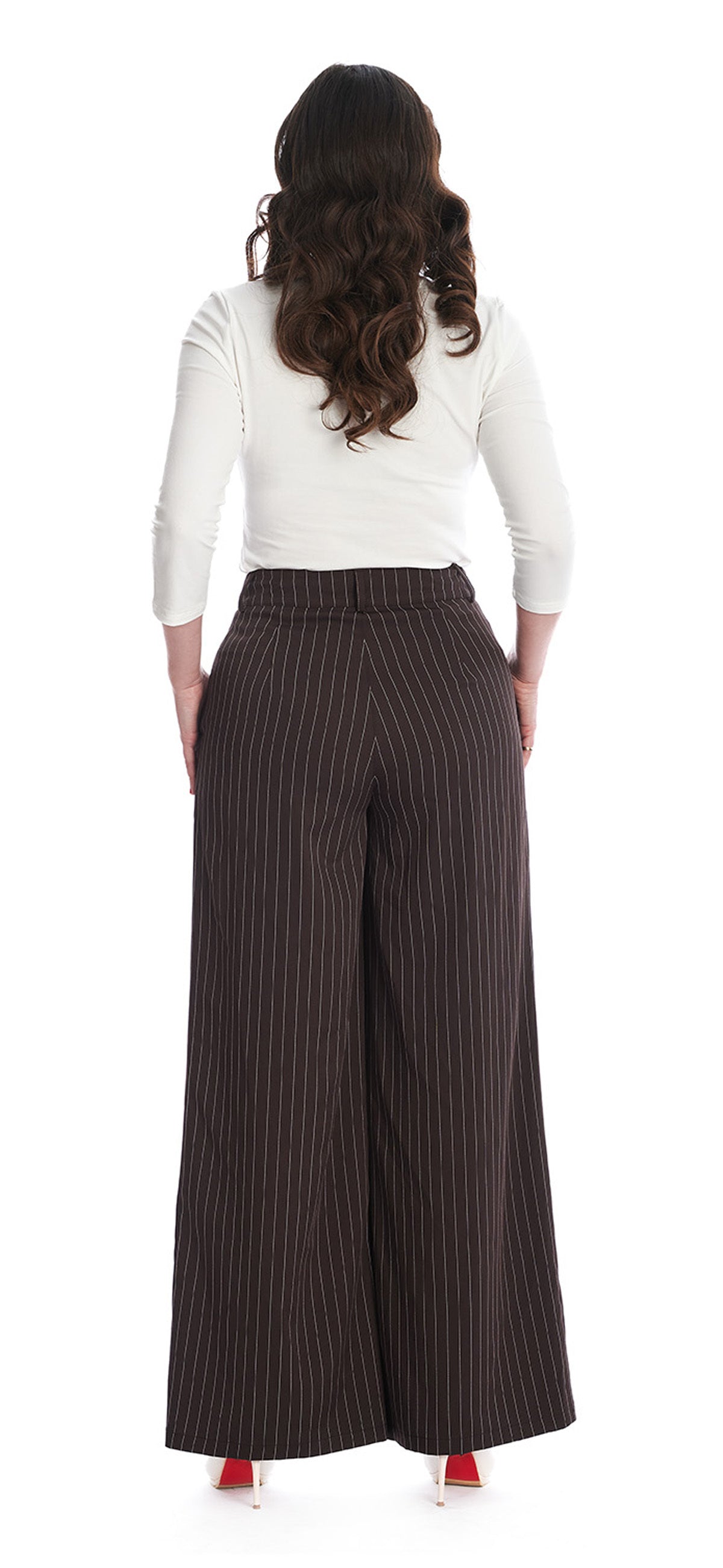 Banned_PIN_STRIPE_GOALS_Nadelstreifen_Suspenders_High_Waist_MARLENE_Hose_Trousers_Dunkelbraun-7ZSaCvOAortE8n