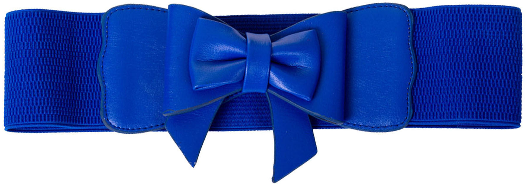 Banned_PLAY_IT_RIGHT_Vintage_SCHLEIFE_Bow_Stretch_TAILLENGueRTEL_Blau_killer_kirsche