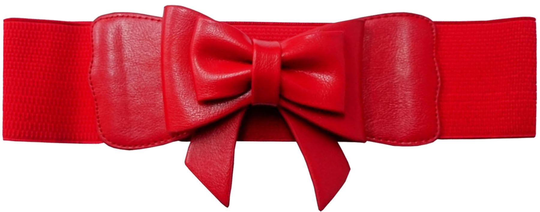Banned_PLAY_IT_RIGHT_Vintage_SCHLEIFE_Bow_Stretch_TAILLENGueRTEL_Rot_killer_kirsche