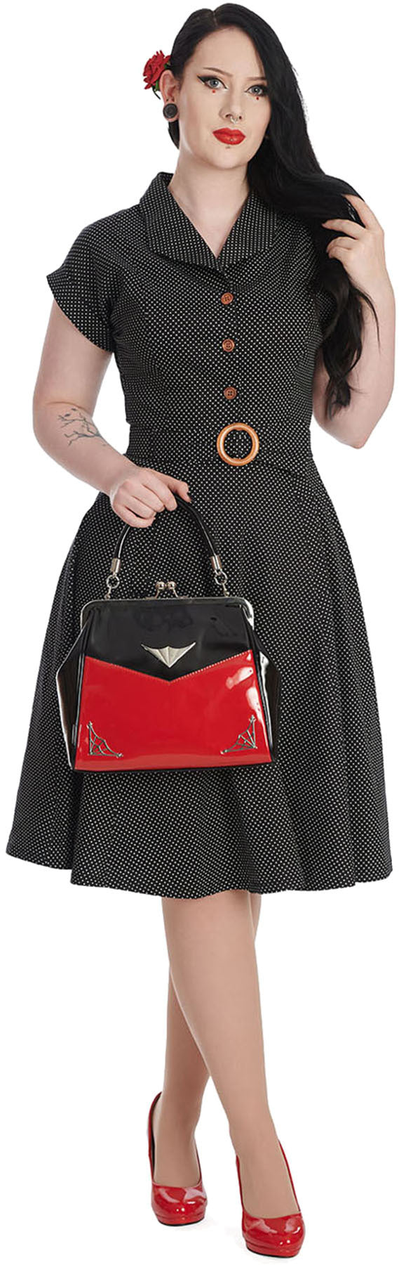 Banned_POLKA_DOT_DANCE_Vintage_PUNKTE_50s_Kurzarm_SWING_DRESS_Hemdkleid_killer_kirsche_33vZ34mtBSjrom