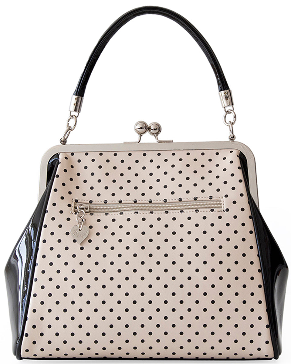 Banned_POLKA_STARR_DOT_50s_Kisslock_LACK_Schleife_TASCHE_Handbag_Blush_killer_kirsche_3