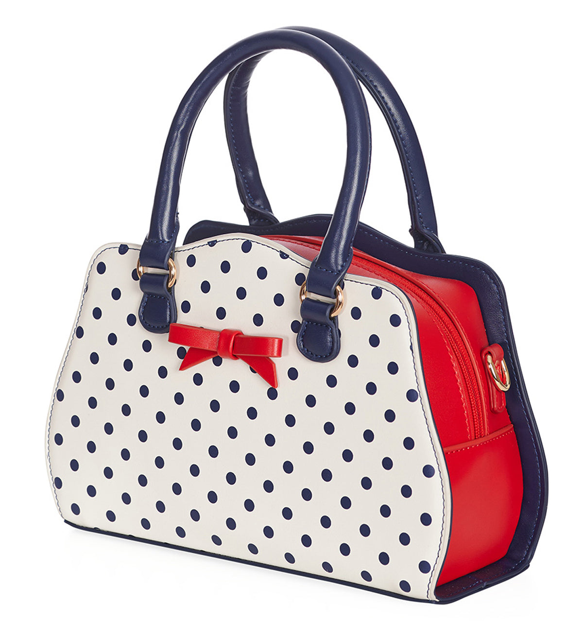 Banned_POPPY_POLKA_Vintage_Retro_Punkte_HENKELTASCHE__Handbag_-_Weiss-3
