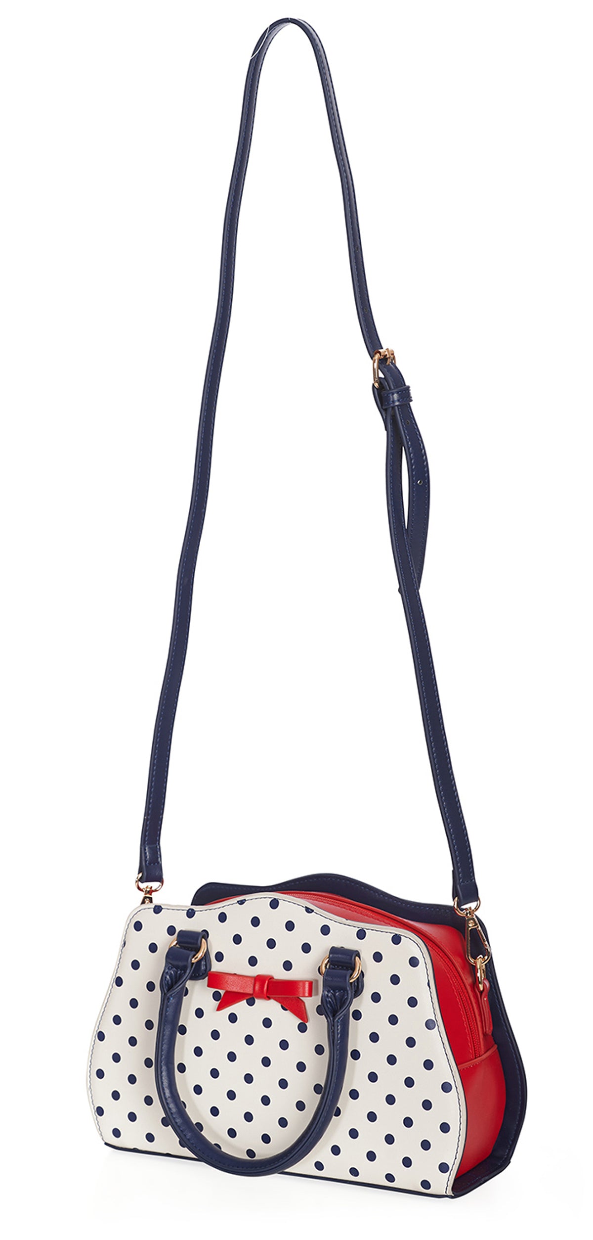 Banned_POPPY_POLKA_Vintage_Retro_Punkte_HENKELTASCHE__Handbag_-_Weiss-5