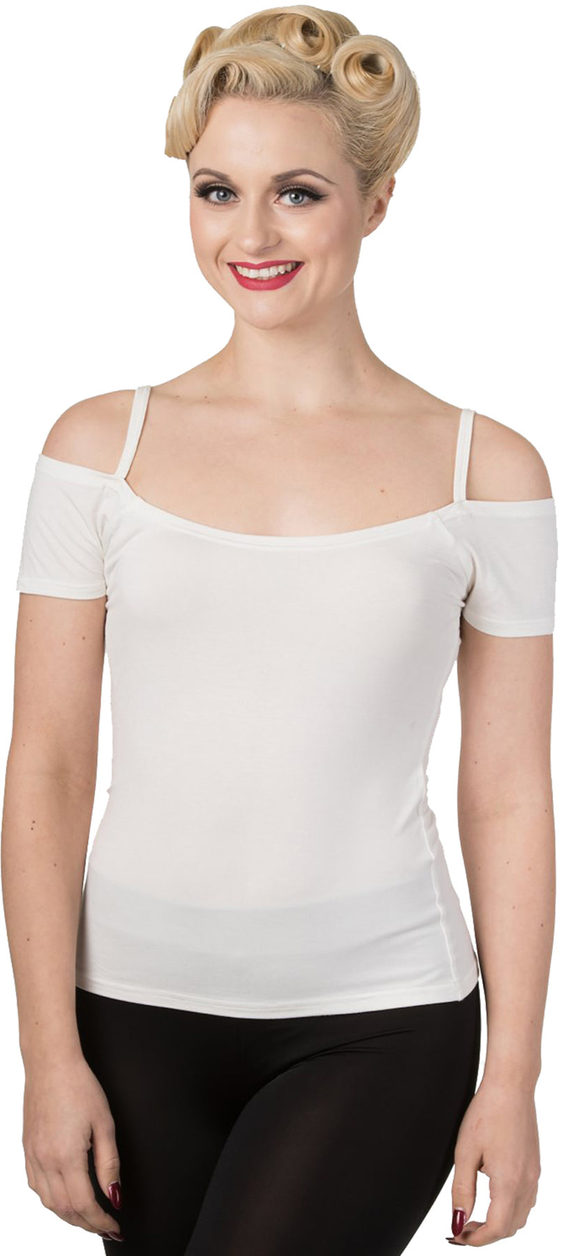 Banned_REMINISCE_Retro_Strap_Basic_Oberteil_SHIRT_-_Off_White_killer_kirscheqaLrBLXKUS0oE