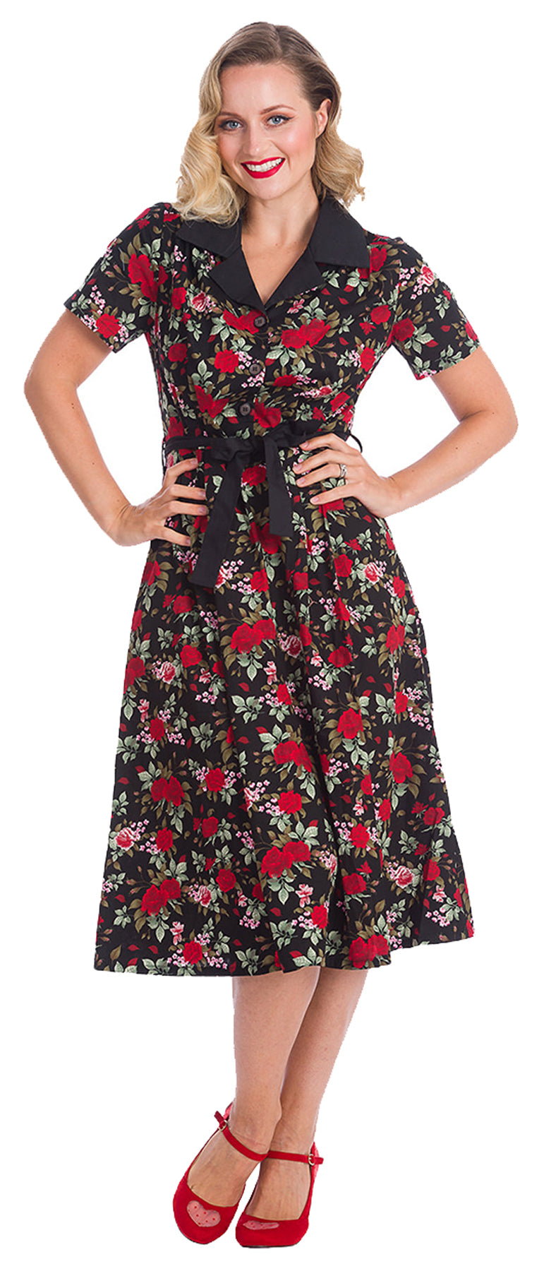 Banned_ROSE_GARDEN_Vintage_FLORAL_50s_Kurzarm_SWING_DRESS_Hemdkleid_killer_kirsche1nMXFnEcdS0GJ