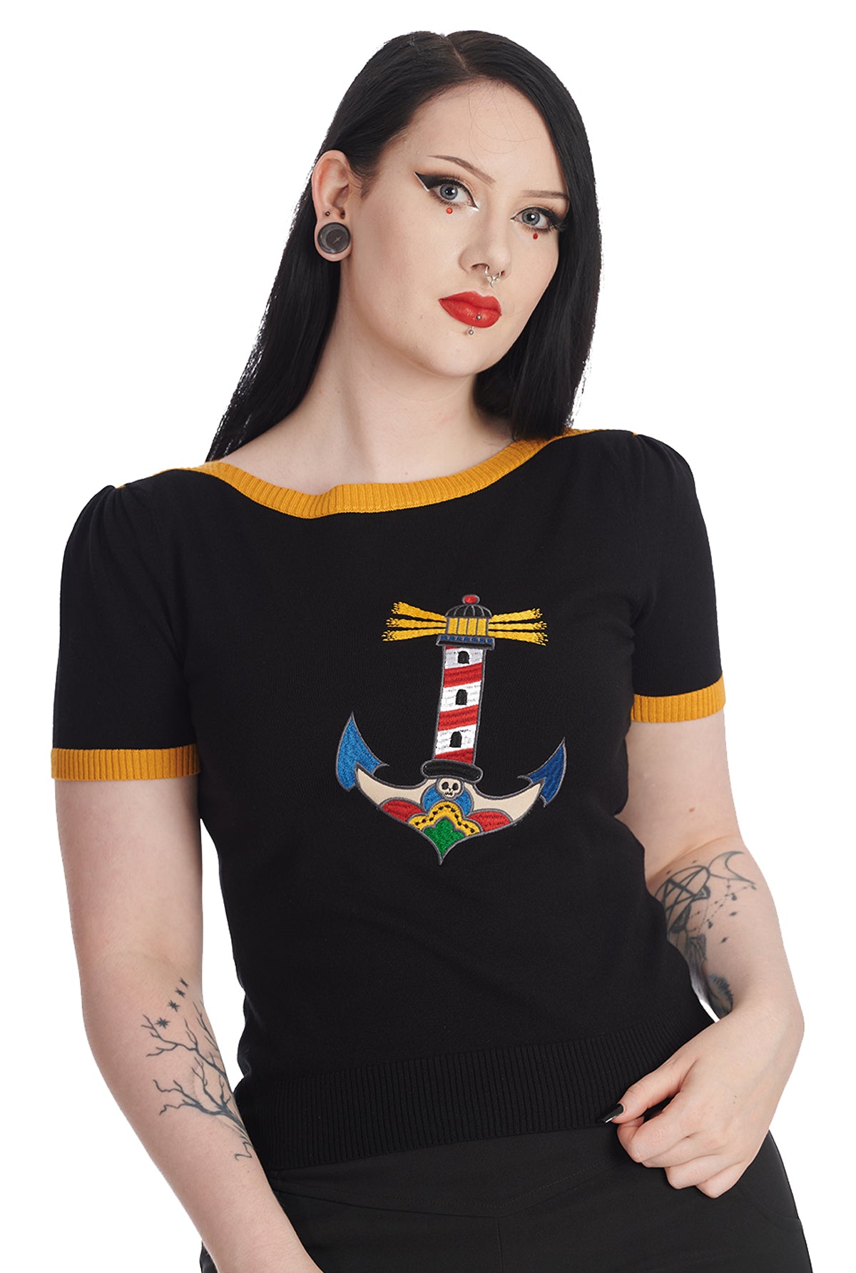 Banned_SAILING_SWEETHEART_Retro_Lighthouse_LEUCHTTURM_Vintage_Oberteil_JUMPER_Pullover-3Uk3htWMK9Ibzw