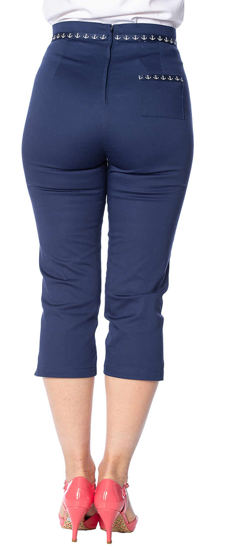 Banned_SAIL_AWAY_High_Waist_ANCHOR_Denim_HOSE_Trousers_Capri_killer_kirsche_2