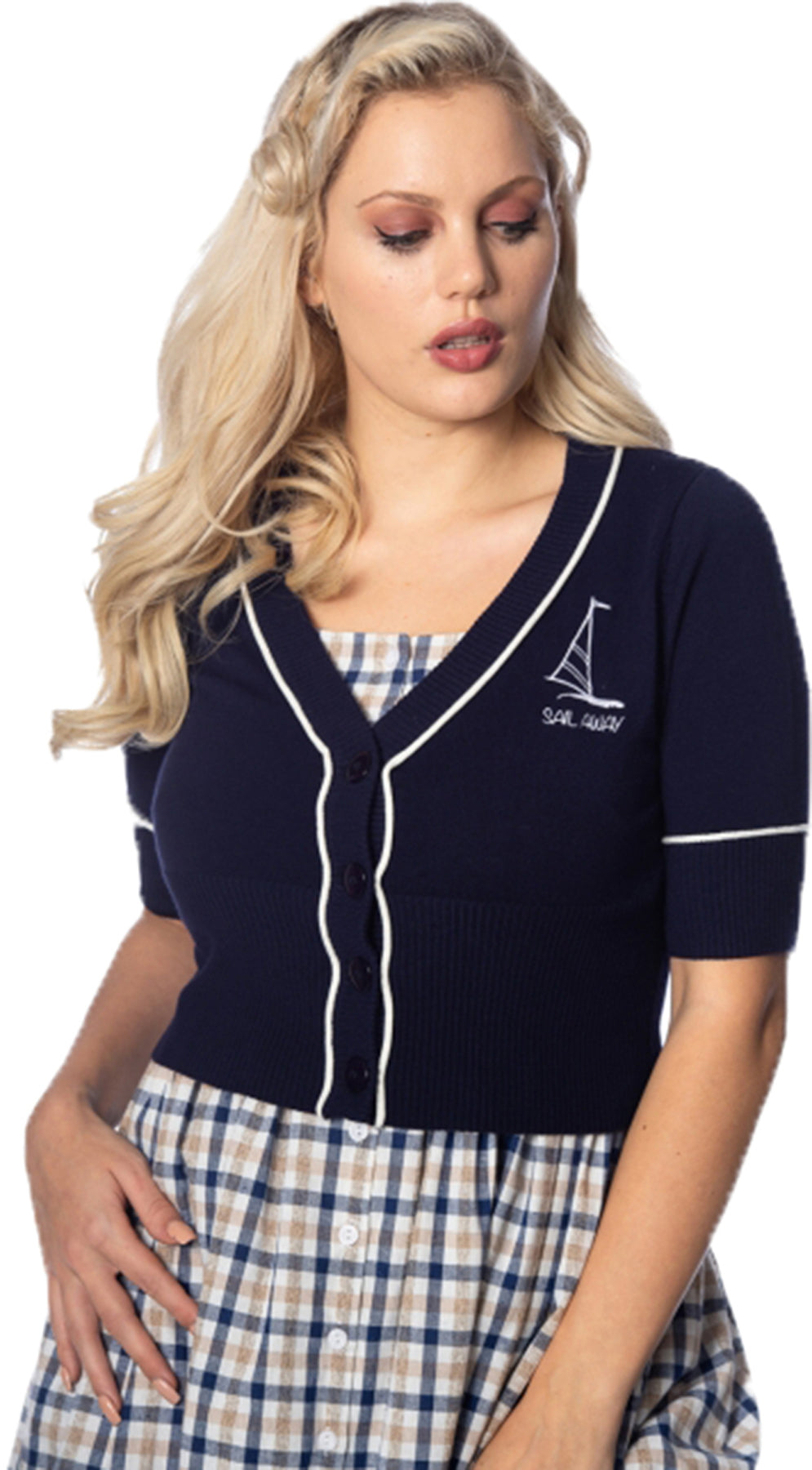Banned_SAIL_AWAY_Vintage_MARITIME_Kurzarm_CARDIGAN_Strickjacke_killer_kirscheL3z71A5XiMMsM