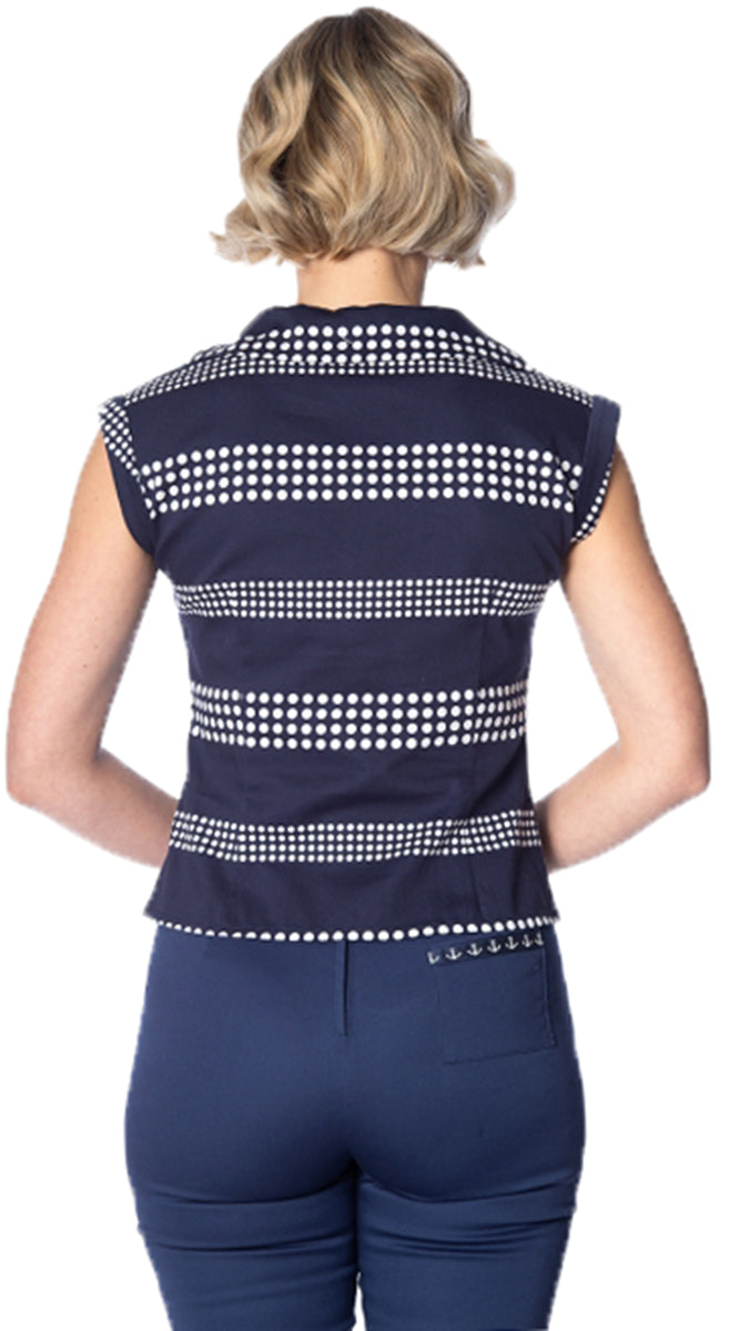 Banned_SAIL_AWAY_Vintage_Polka_Dot_PUNKTE_Kurzarm_BLUSE_Oberteil-3ROcp39riSs5w3