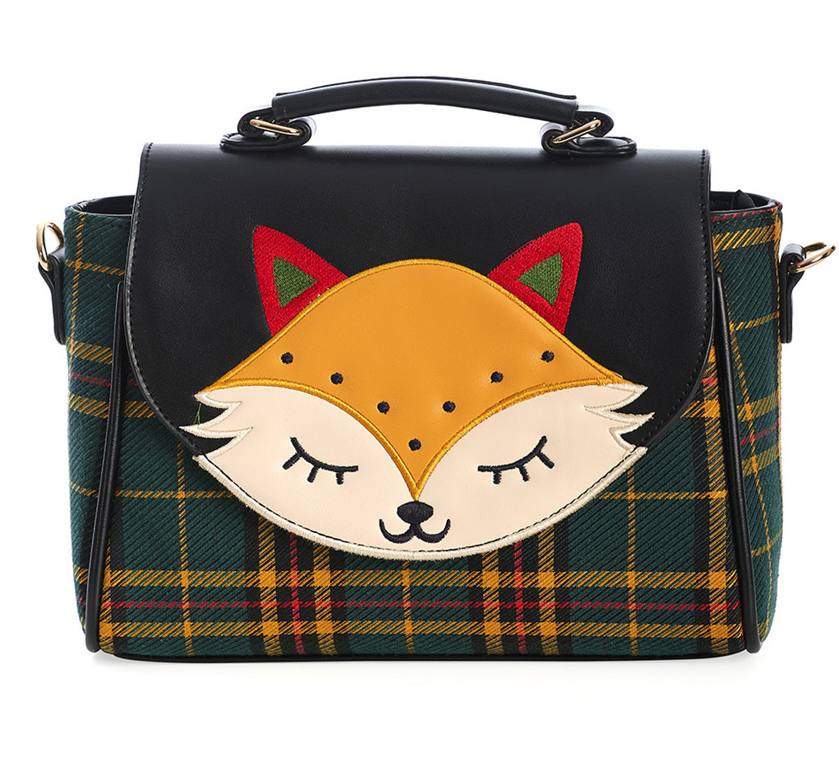 Banned_SCANDI_FOX_Retro_FUCHS_APPLIKATION_Tartan_Karo_50s_TASCHE_Handbag-1E3idGlrkzA83G