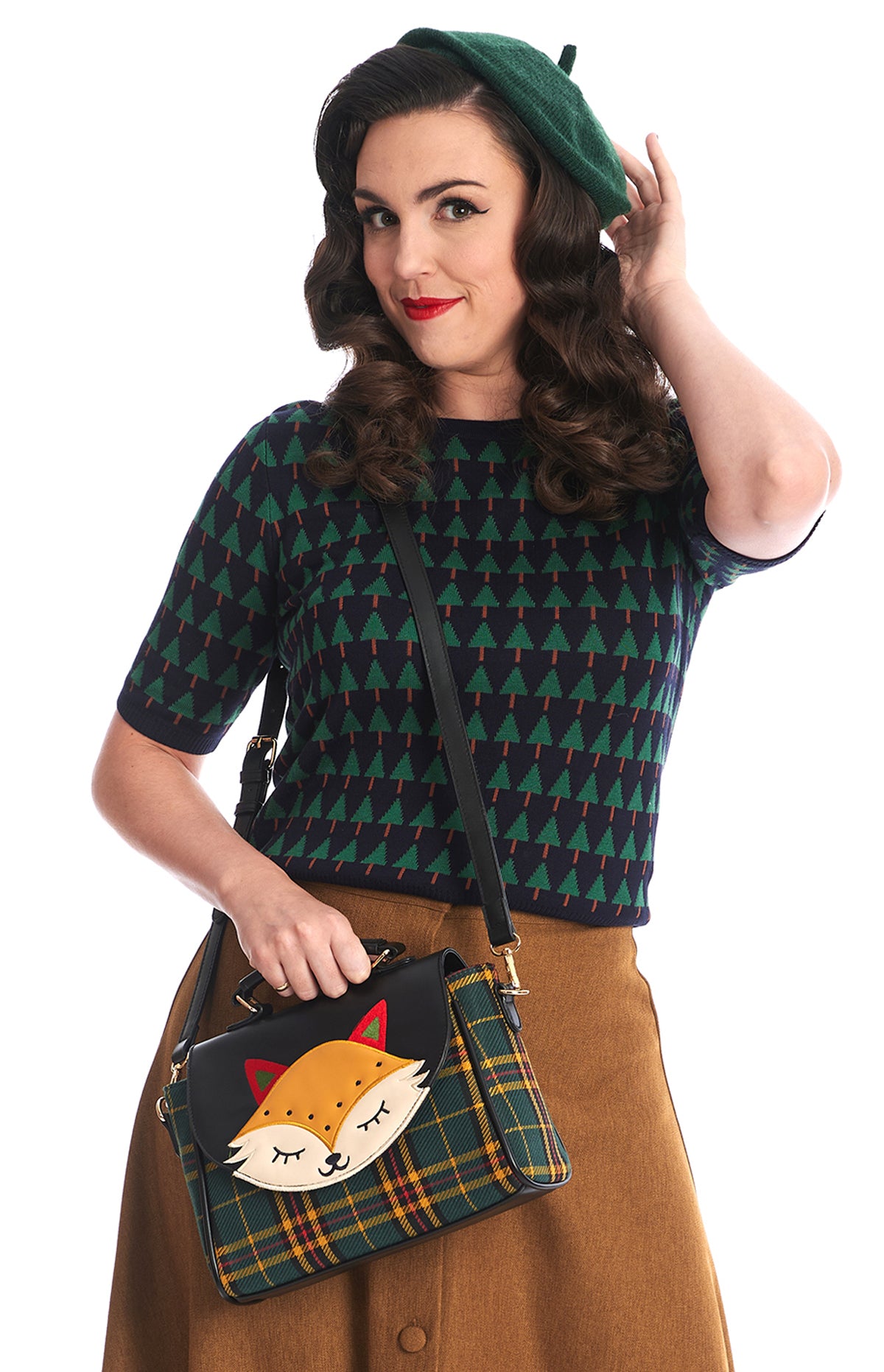 Banned_SCANDI_FOX_Retro_FUCHS_APPLIKATION_Tartan_Karo_50s_TASCHE_Handbag-2vU7R945H9R4M1