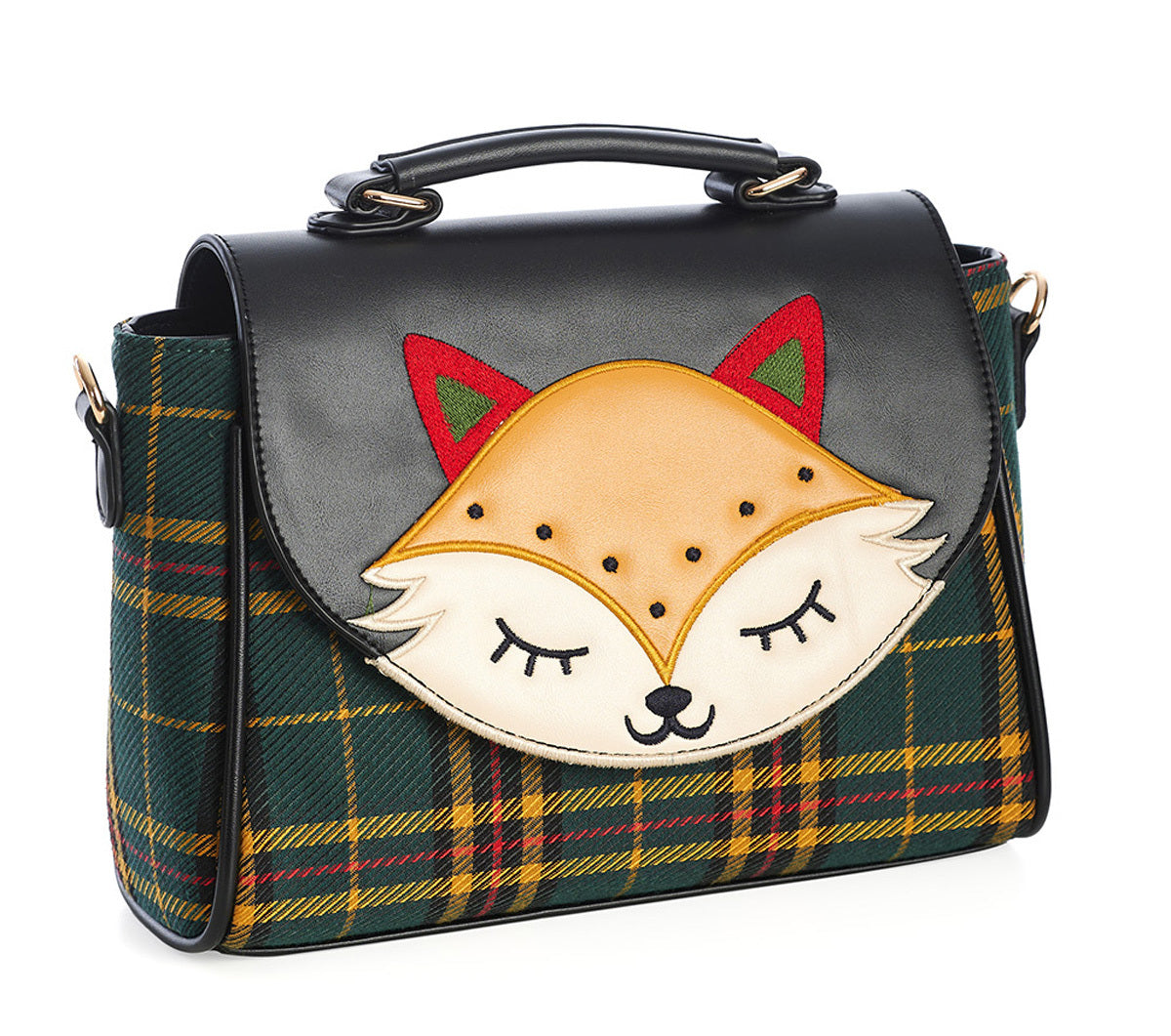 Banned_SCANDI_FOX_Retro_FUCHS_APPLIKATION_Tartan_Karo_50s_TASCHE_Handbag-3B9ludpdleON0L
