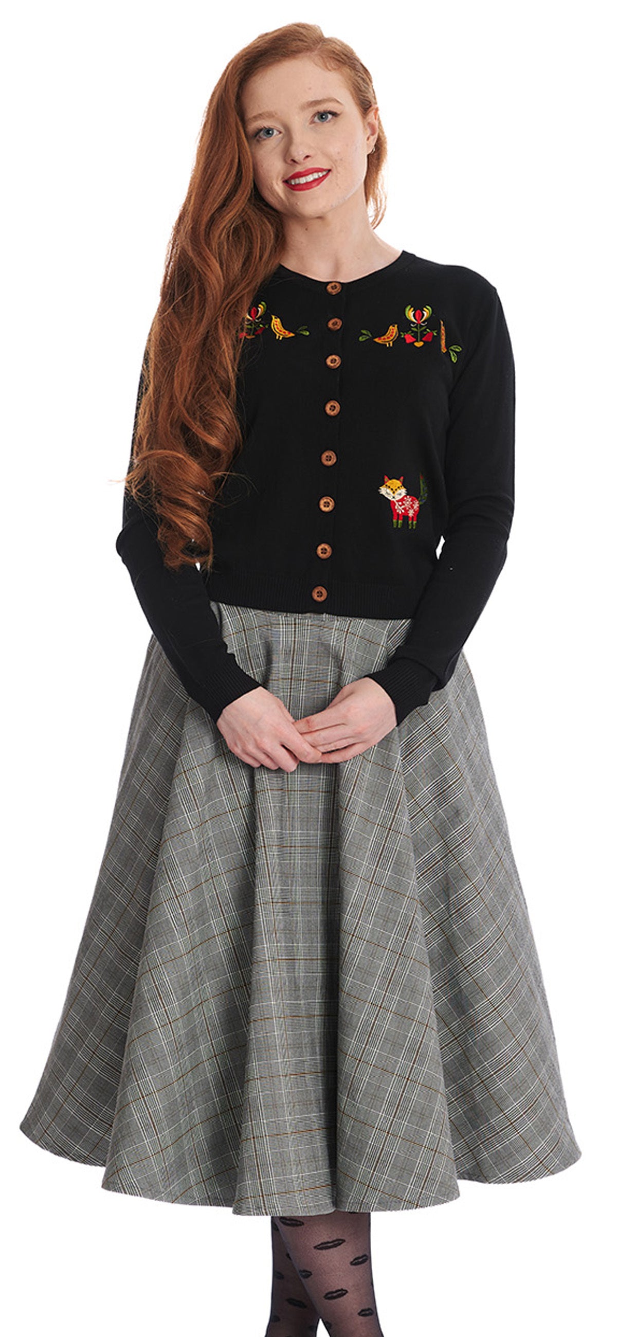 Banned_SCANDI_FOX_Retro_Fuchs_STICK_Heart_CARDIGAN_Strickjacke_Schwarz-5