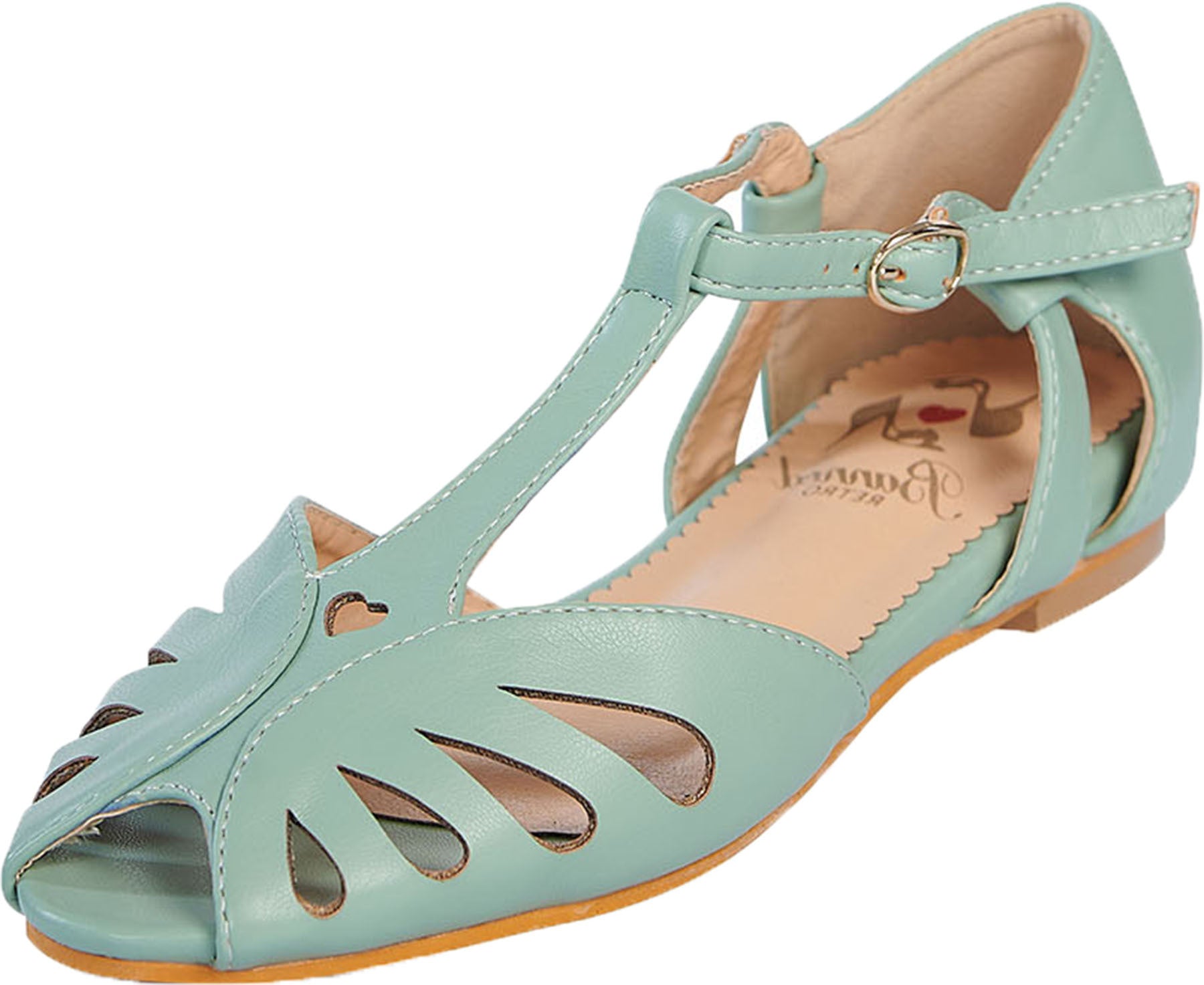 Banned_SECRET_LOVE_Retro_CUT-OUT_Riemchen_Peeptoe_SANDALEN_Flats_-_Mintgruen_Killer_Kirsche-1