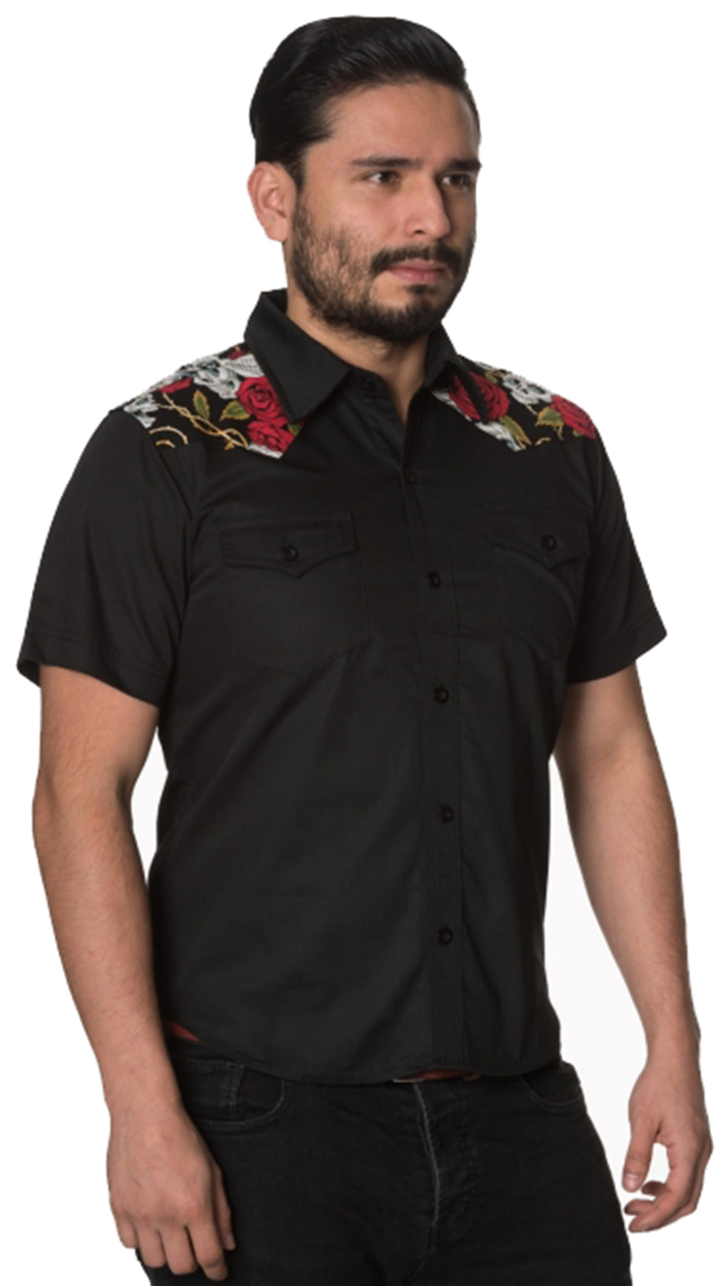 Banned_SKULLS_ROSES_Totenkoepfe_Blumen_KURZARM_Herren_Retro_HEMD_Shirt_killer_kirsche_2gakP7UzinDA8H