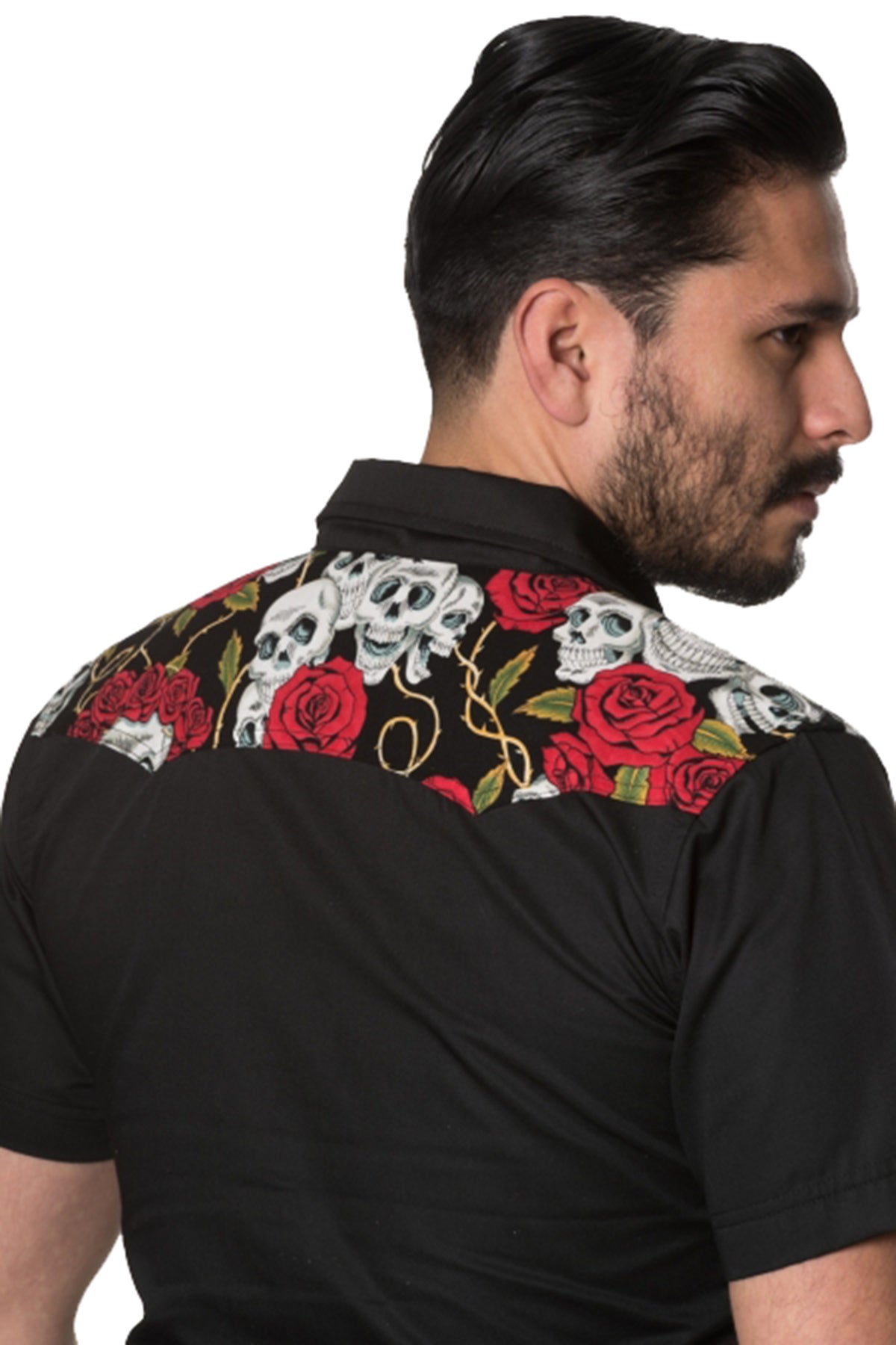 Banned_SKULLS_ROSES_Totenkoepfe_Blumen_KURZARM_Herren_Retro_HEMD_Shirt_killer_kirsche_4VH1988OAbA51z
