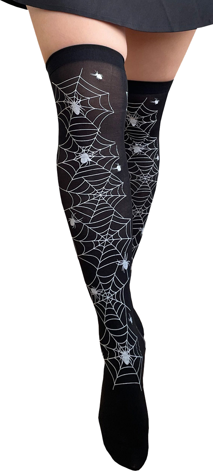 Banned_SPIDER_WEB_Spinnennetz_Halloween_OVERKNEE_SOCKS_Struempfe_STOCKINGS_Killer_Kirsche-1