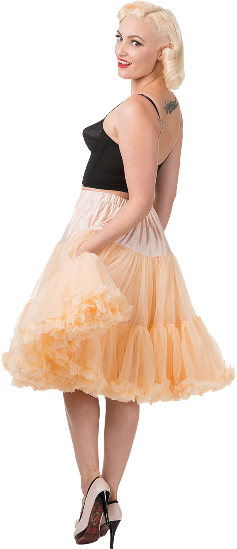 Banned_STARLITE_RUFFLE_50s_Retro_23inch_RUFFLE_SWING_Unterrock_PETTICOAT_Champagner_killer_kirsche_2
