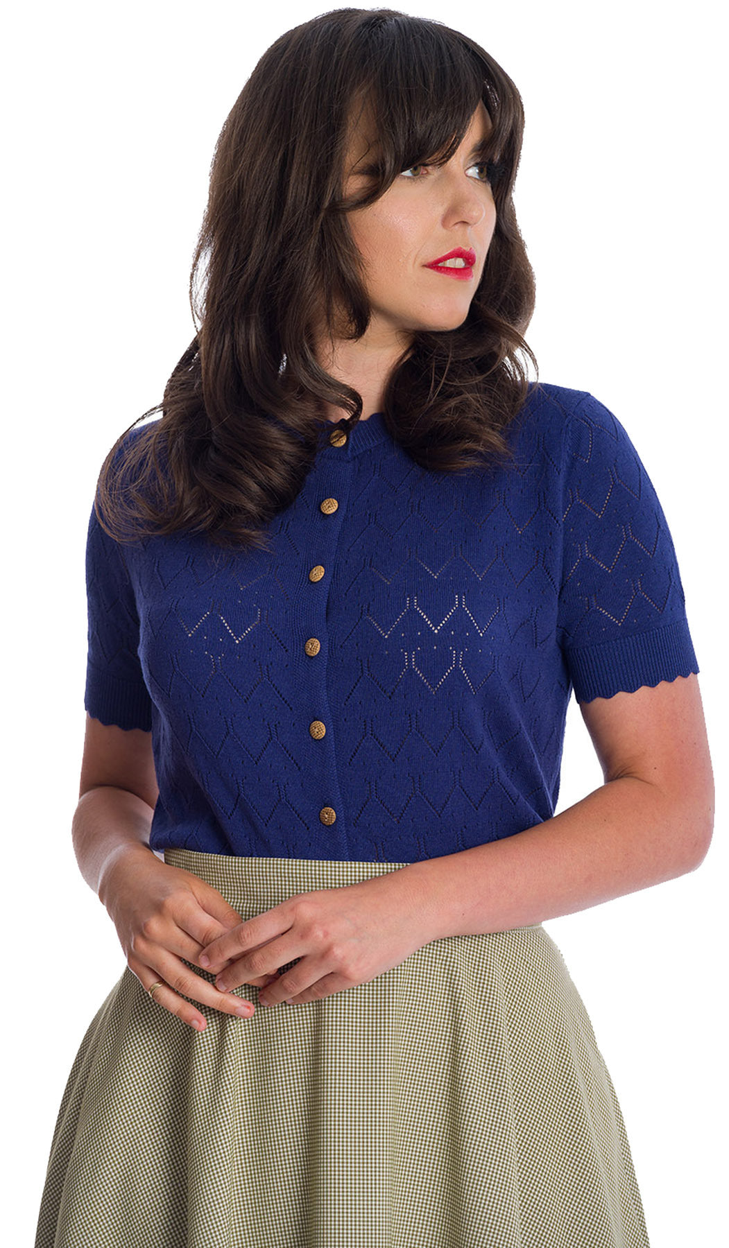 Banned_SUMMER_SCALLOP_Vintage_RUNDHALS_Kurzarm_CARDIGAN_Strickjacke_killer_kirsche_1