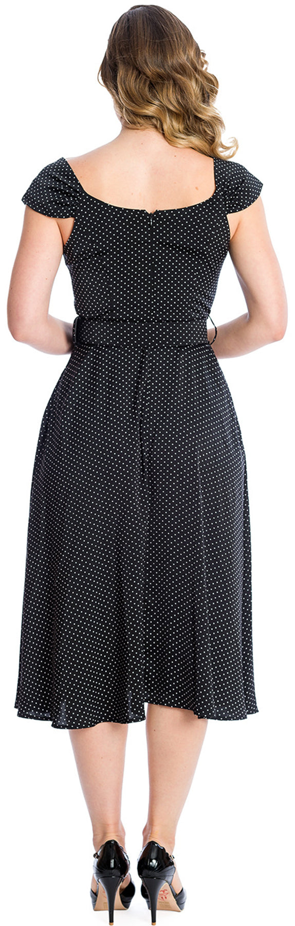 Banned_SUMMER_SILKY_SPOT_Punkte_DOT_Kurzarm_50s_SWING_DRESS_Kleid_Killer_kirsche_3zm37AxVb8Xumu