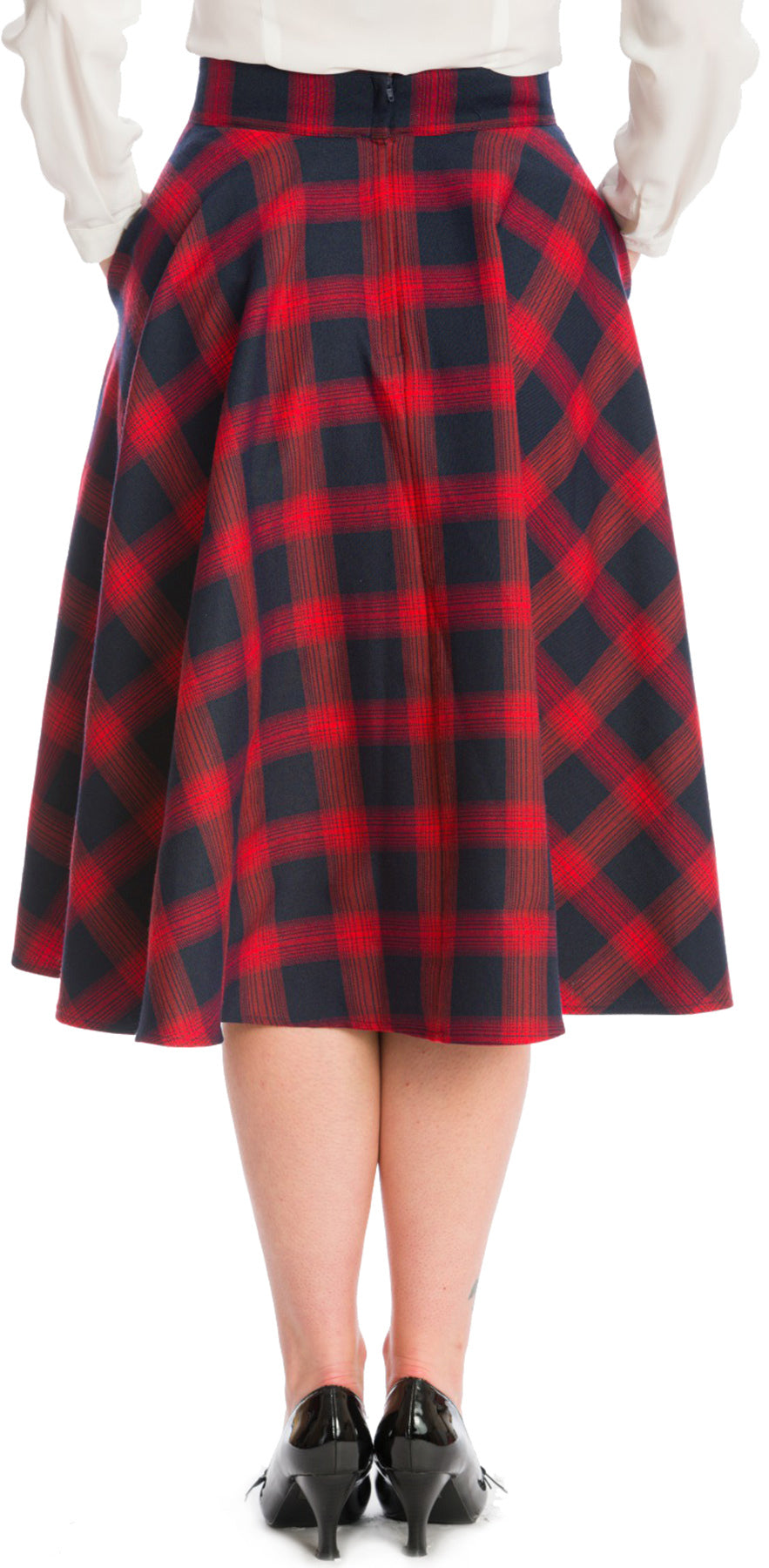 Banned_SWEET_CHECK_Vintage_Karo_Tartan_Tellerrock_Swing_Skirt_-_Rot_killer_kirsche_3