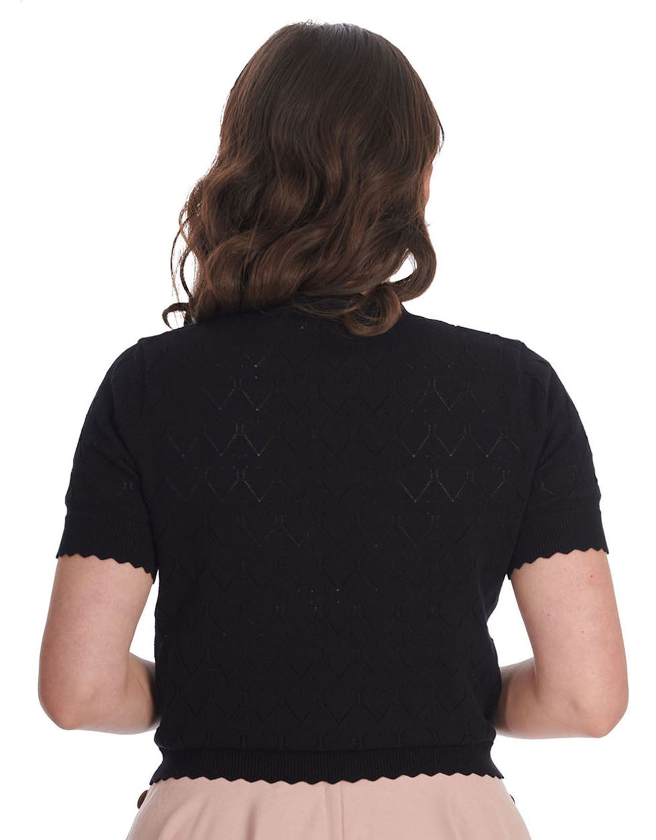 Banned_SWEET_GARDINA_Kurzarm_LOCHMUSTER_Feinstrick_SHIRT_Oberteil_-_Schwarz-2