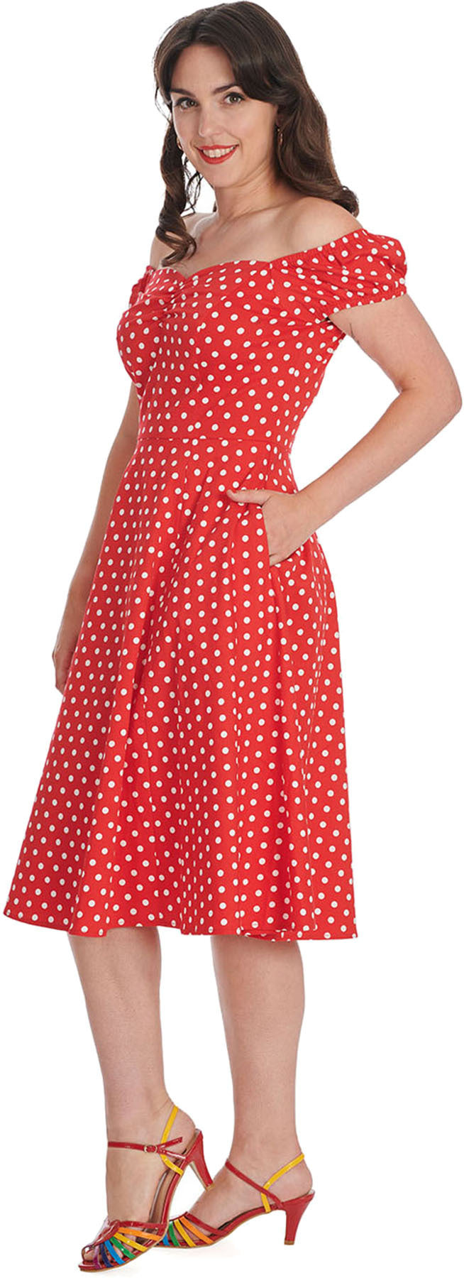 Banned_SWEET_SPOT_Punkte_Polka_DOT_Kurzarm_50s_SWING_DRESS_Kleid_-_Rot_killer_kirsche_3iRbq1dhfcteX7
