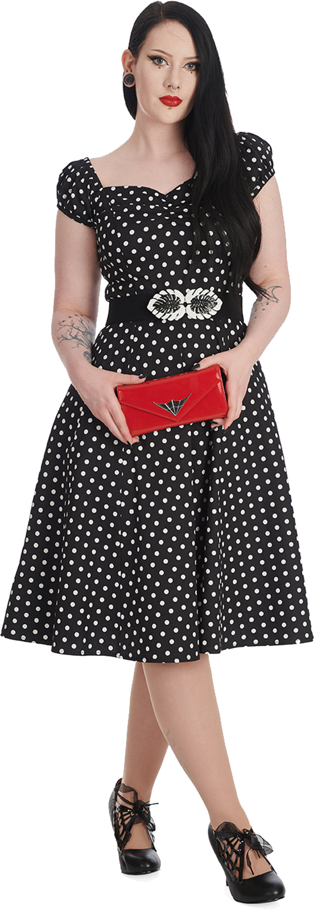 Banned_SWEET_SPOT_Punkte_Polka_DOT_Kurzarm_50s_SWING_DRESS_Kleid_killer_kirsche_2O0CY4DSk2pSjy