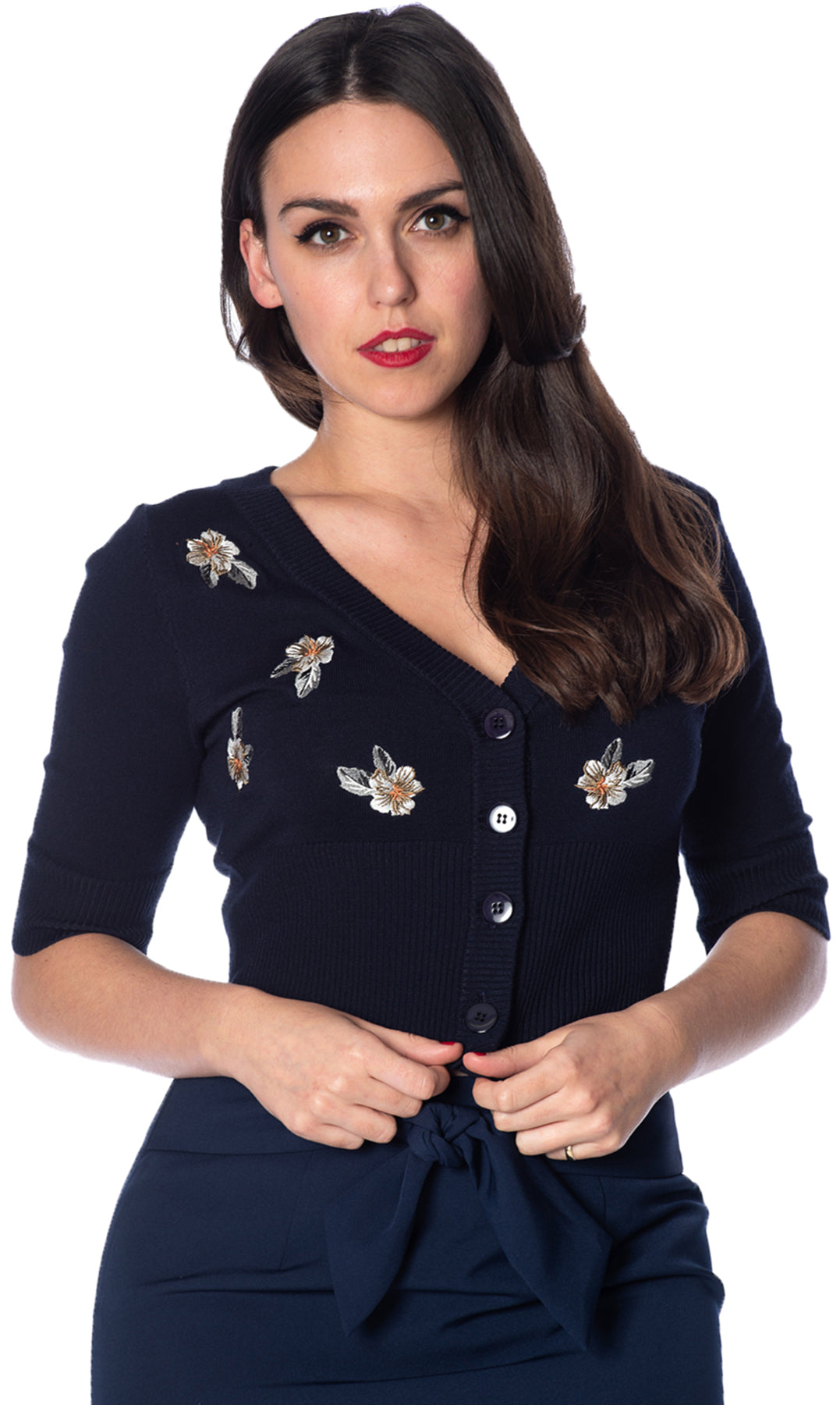 Banned_TIKI_FLORAL_Tropical_HIBISKUS_EMBROIDERY_Strickjacke_CARDIGAN_Navy-1aLkSnYdh9pRhd