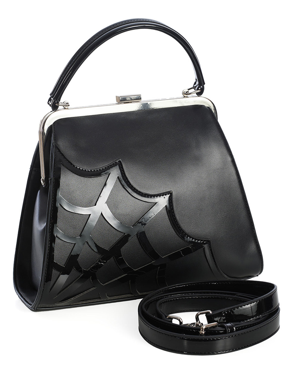 Banned_TWILIGHT_TIME_Spiderweb_Vintage_Trapez_HENKELTASCHE_Handbag_Schwarz-5