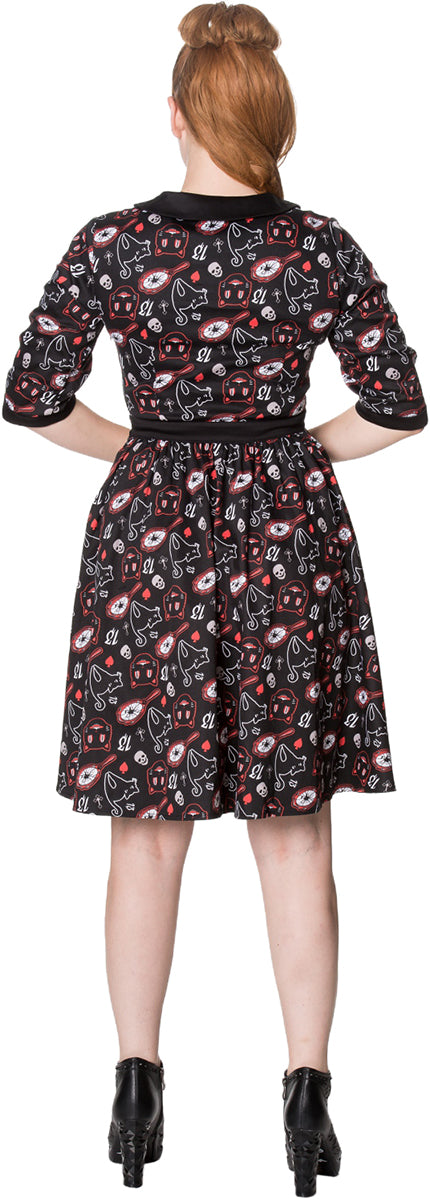 Banned_TWO_FACED_Spooky_Cat_SKULL_Sweetheart_Retro_SWING_DRESS_Kleid-2