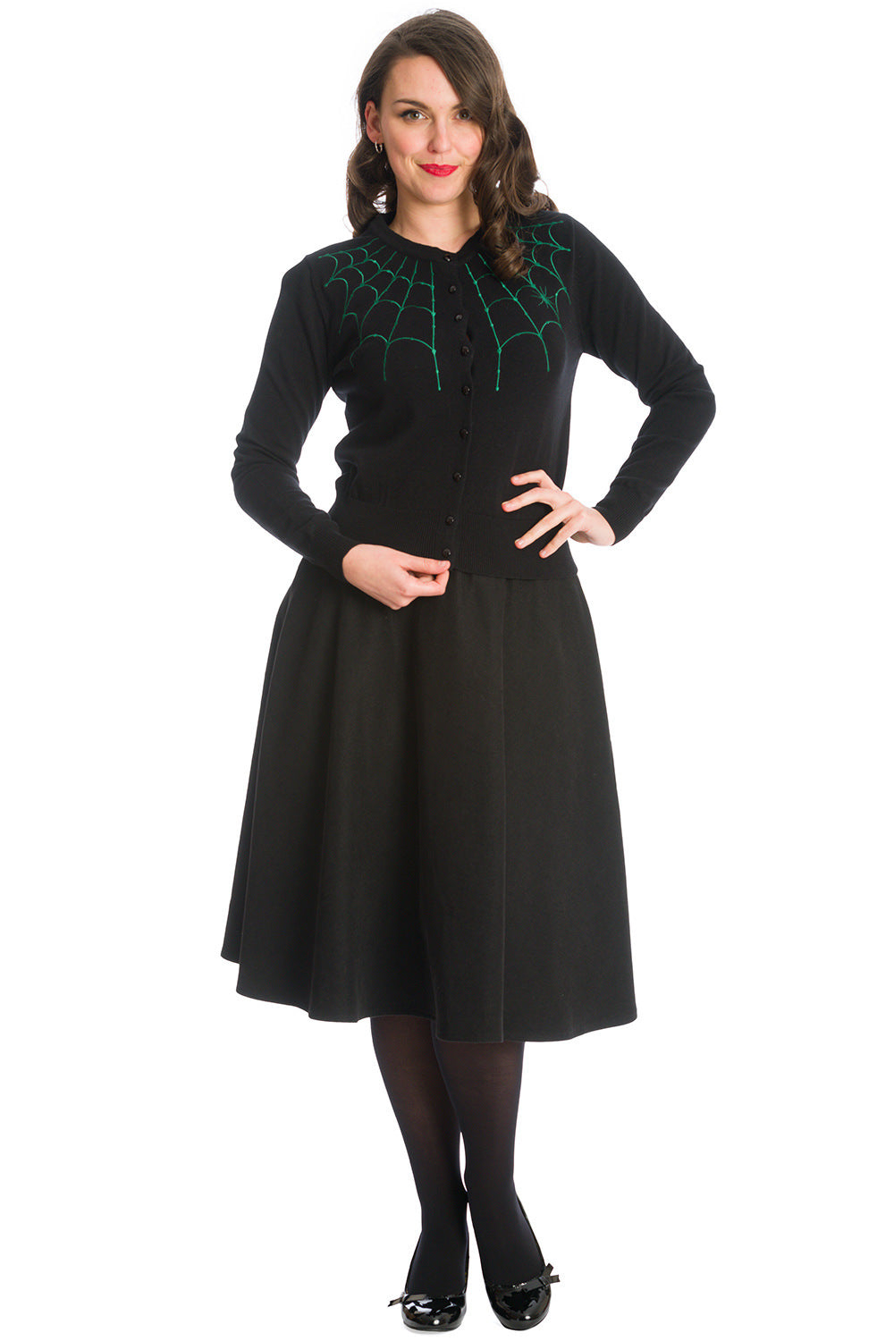 Banned_UNDER_HER_WEB_SPELL_Spinnennetz_EMBROIDERY_Strickjacke_CARDIGAN_killer_kirsche_3