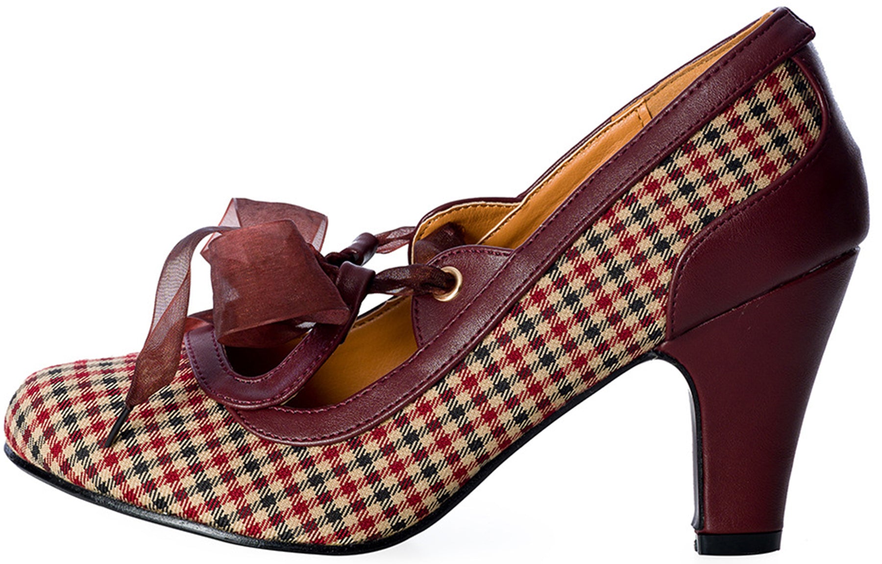 Banned_UPTOWN_GIRL_Vintage_40s_PEPTIA_Schleife_BOW_Pumps_High_Heels_Bordeaux_killer_kirsche_2