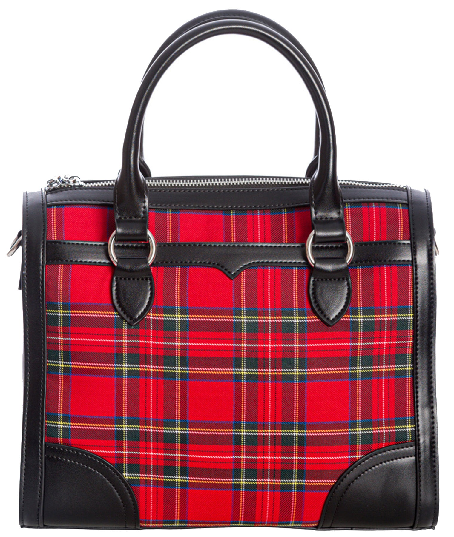 Banned_UPTOWN_GIRL_Vintage_PEPITA_CHECK_Karo_50s_HENKELTASCHE_Handbag_-_Rot_killer_kirsche_1XCWvQh3bn8TFp