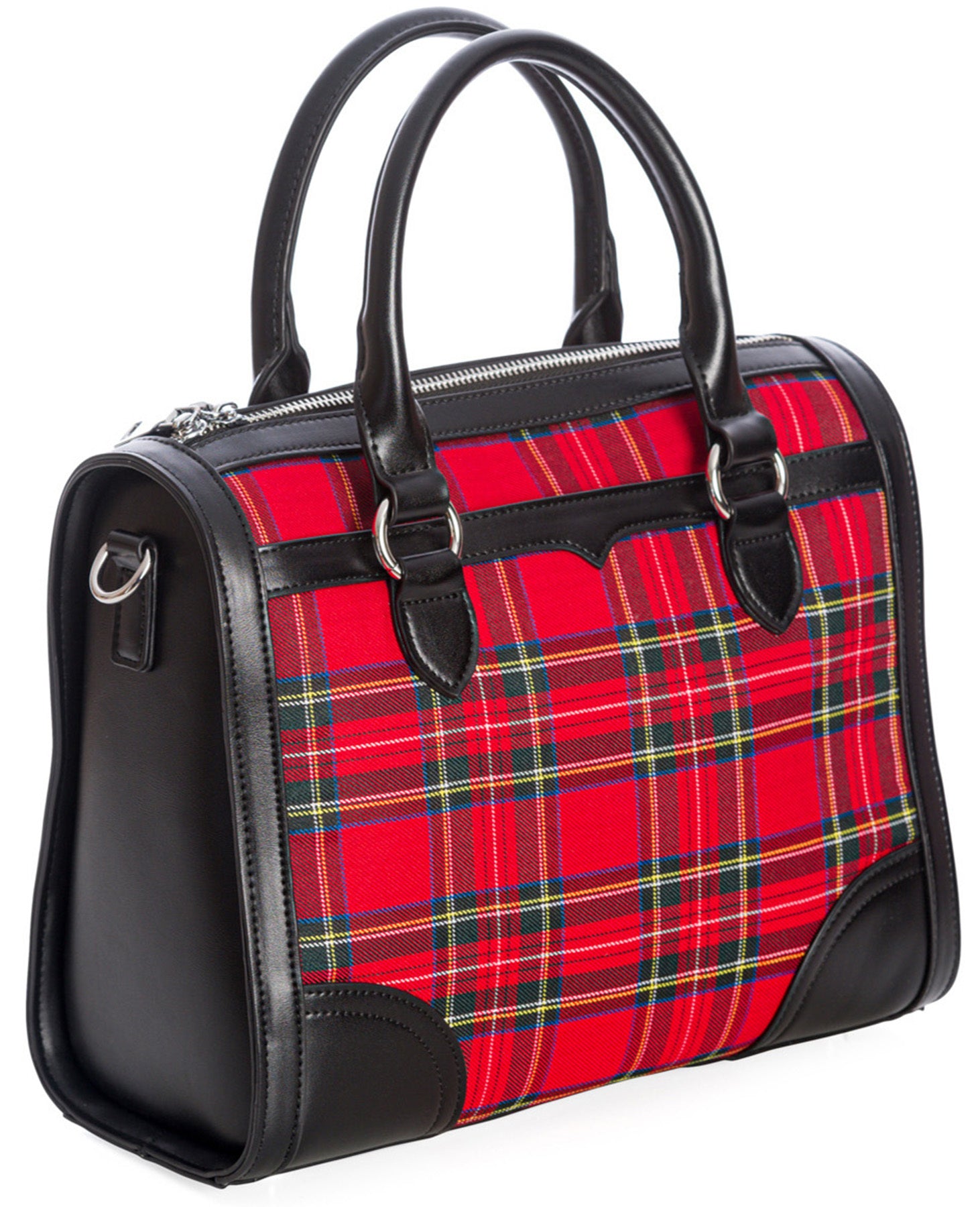 Banned_UPTOWN_GIRL_Vintage_PEPITA_CHECK_Karo_50s_HENKELTASCHE_Handbag_-_Rot_killer_kirsche_2y8REXISYUY7AU