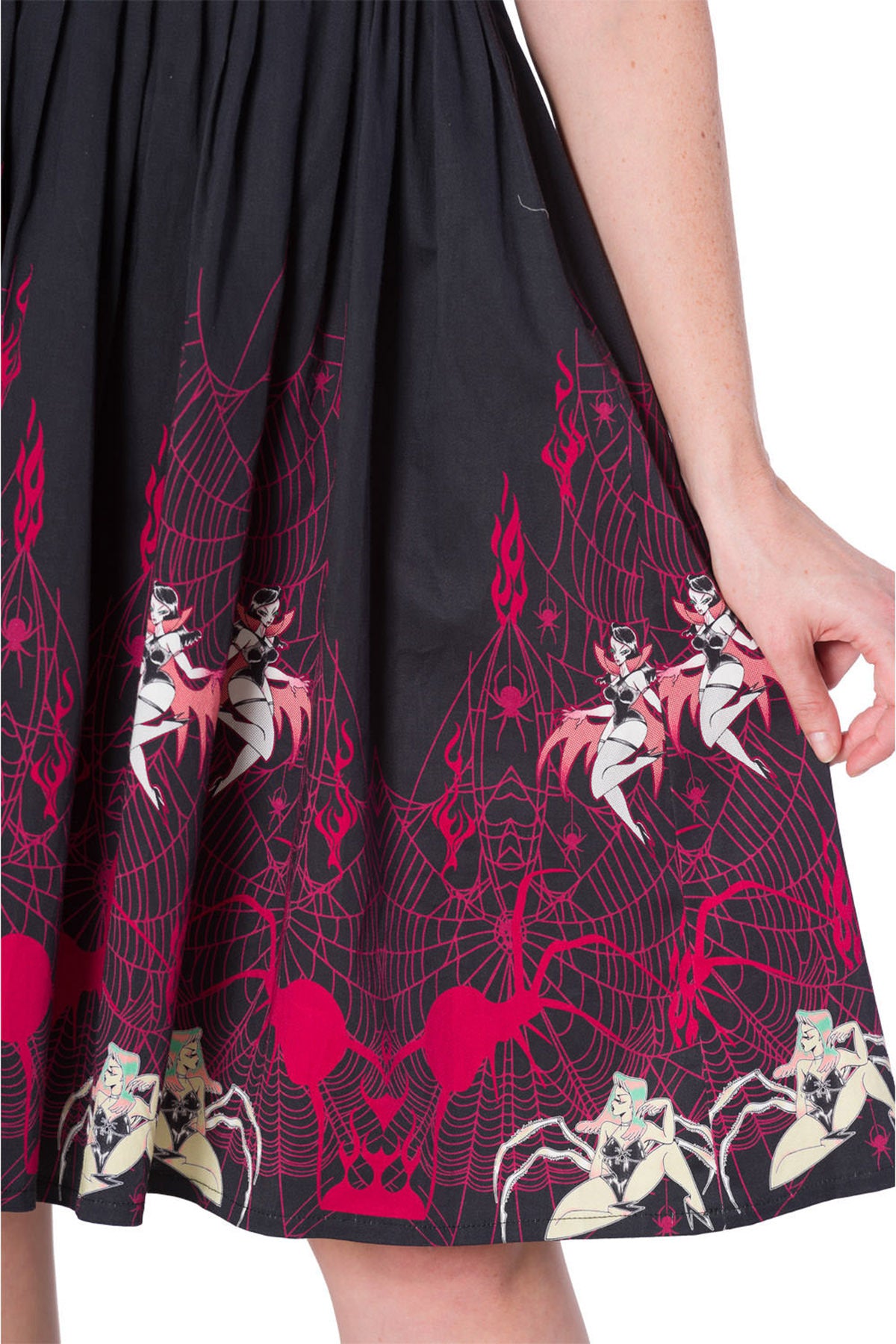 Banned_VIXENS_Creepy_Spinnen_Kurzarm_Gothic_SWING_DRESS_Kleid_killer_kirsche_4PHxDQNRHLbB2s