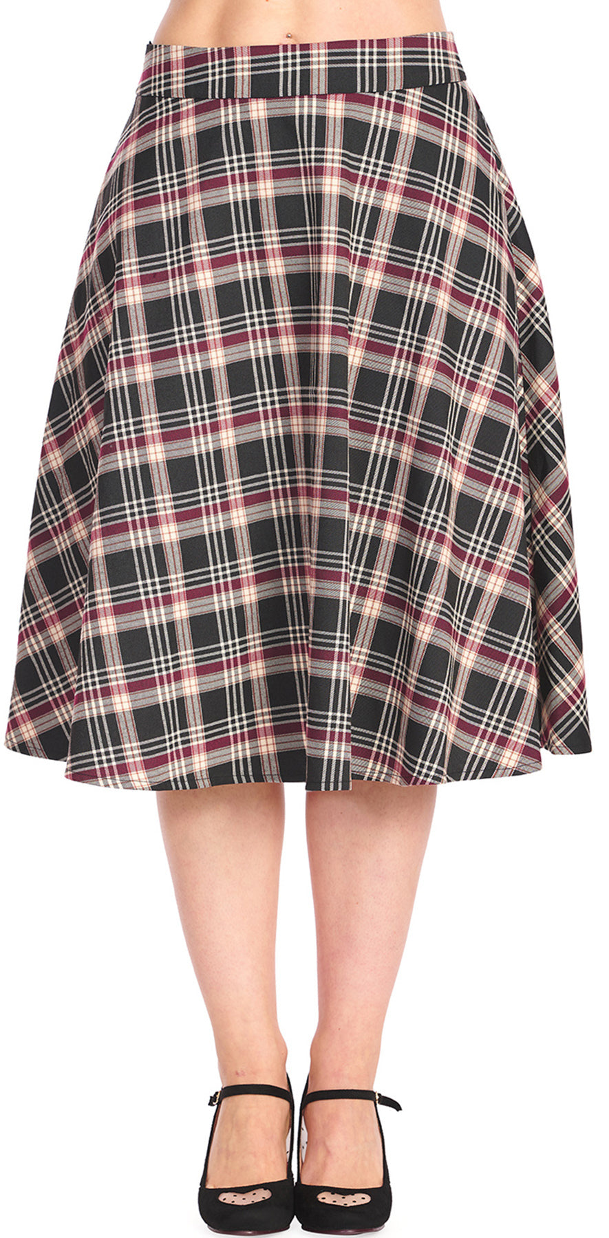 Banned_WINTER_DREAMING_Vintage_KARO_Tartan_Tellerrock_SWING_SKIRT_killer_kirsche_1