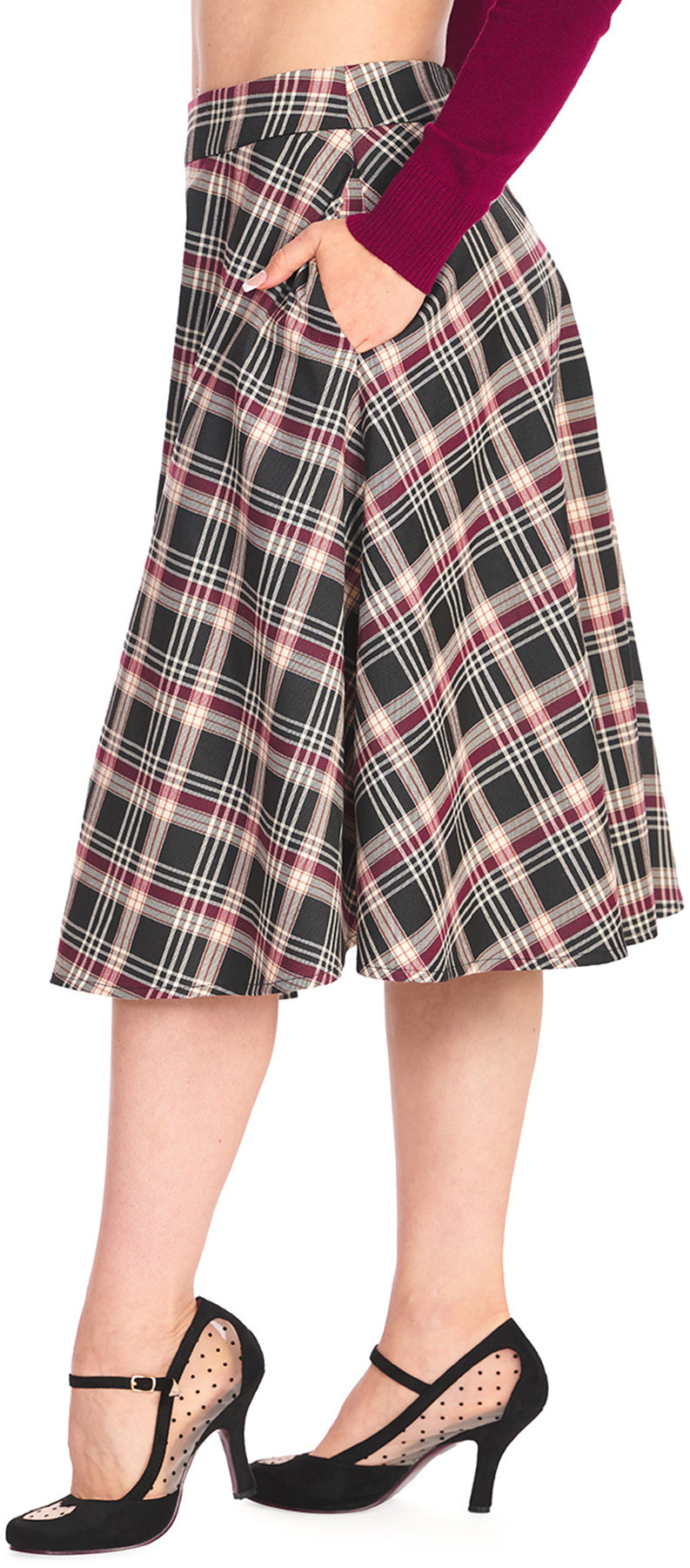 Banned_WINTER_DREAMING_Vintage_KARO_Tartan_Tellerrock_SWING_SKIRT_killer_kirsche_4