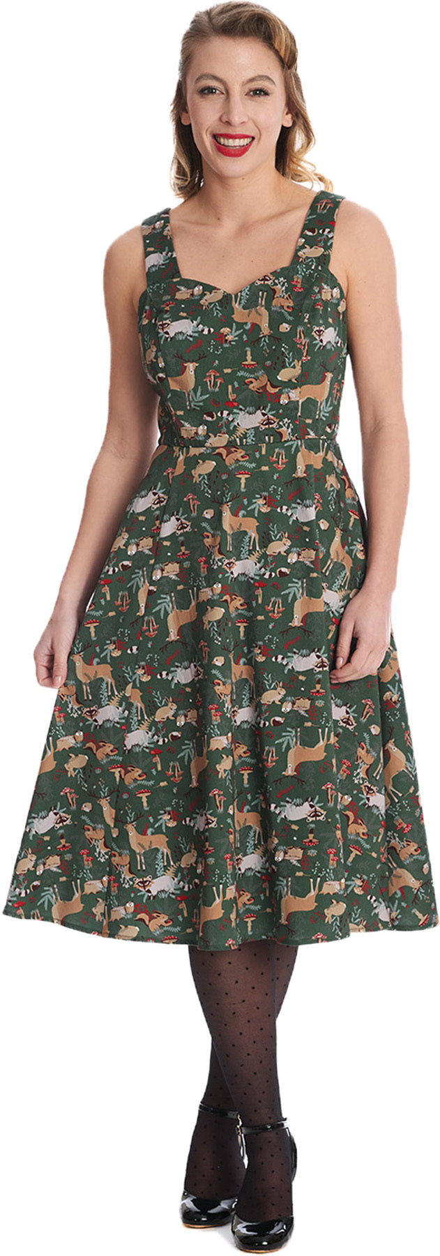 Banned_WOODLAND_CREATURE_Vintage_WALDBEWOHNER_Traeger_SWING_DRESS_Kleid_Killer_Kirsche-1