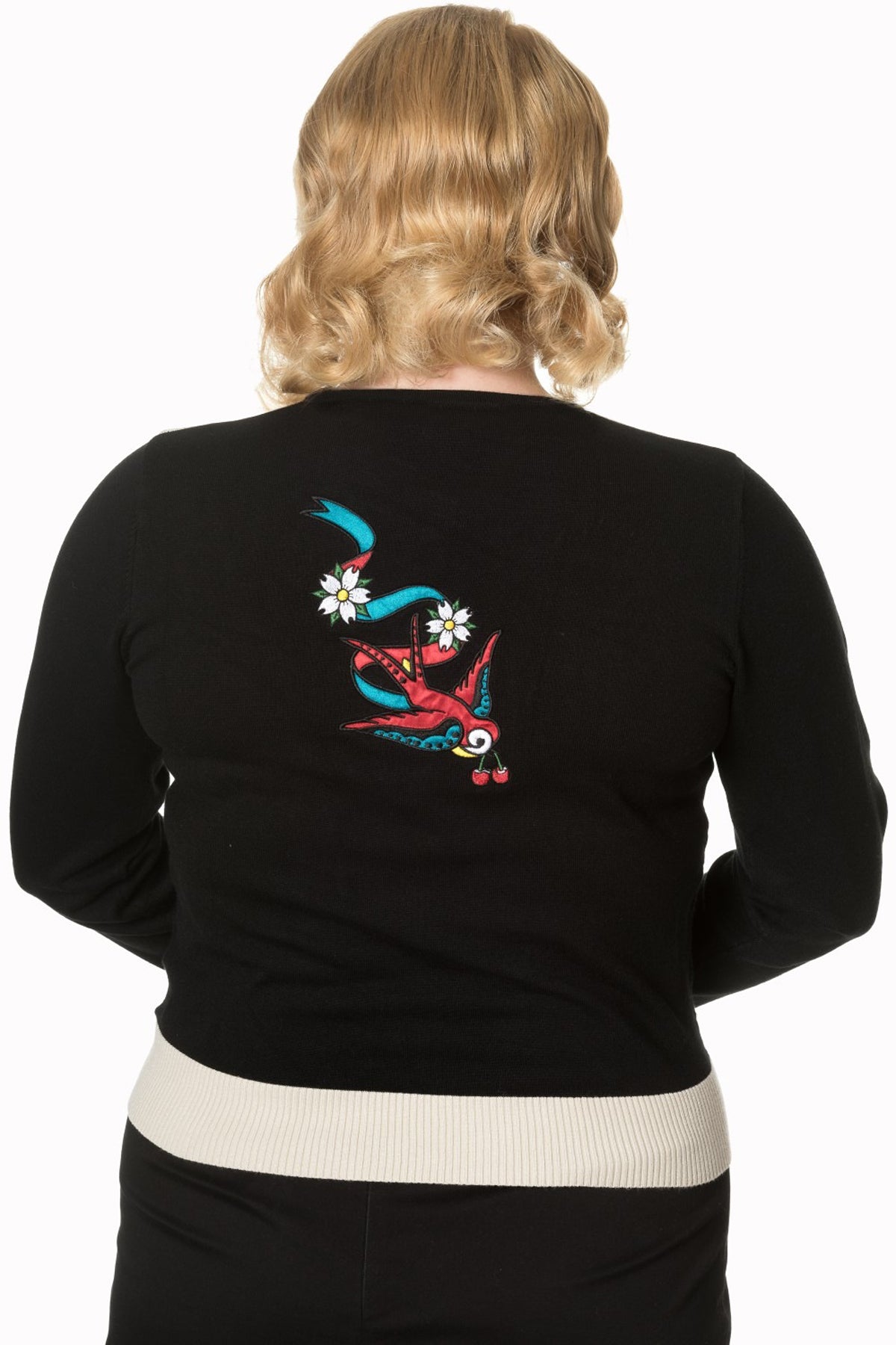 Banned_YOUNG_LOVE_Schwalben_OLDSHOOL_Tattoo_CARDIGAN_Strickjacke_-_Plus_Size_killer_kirsche_5