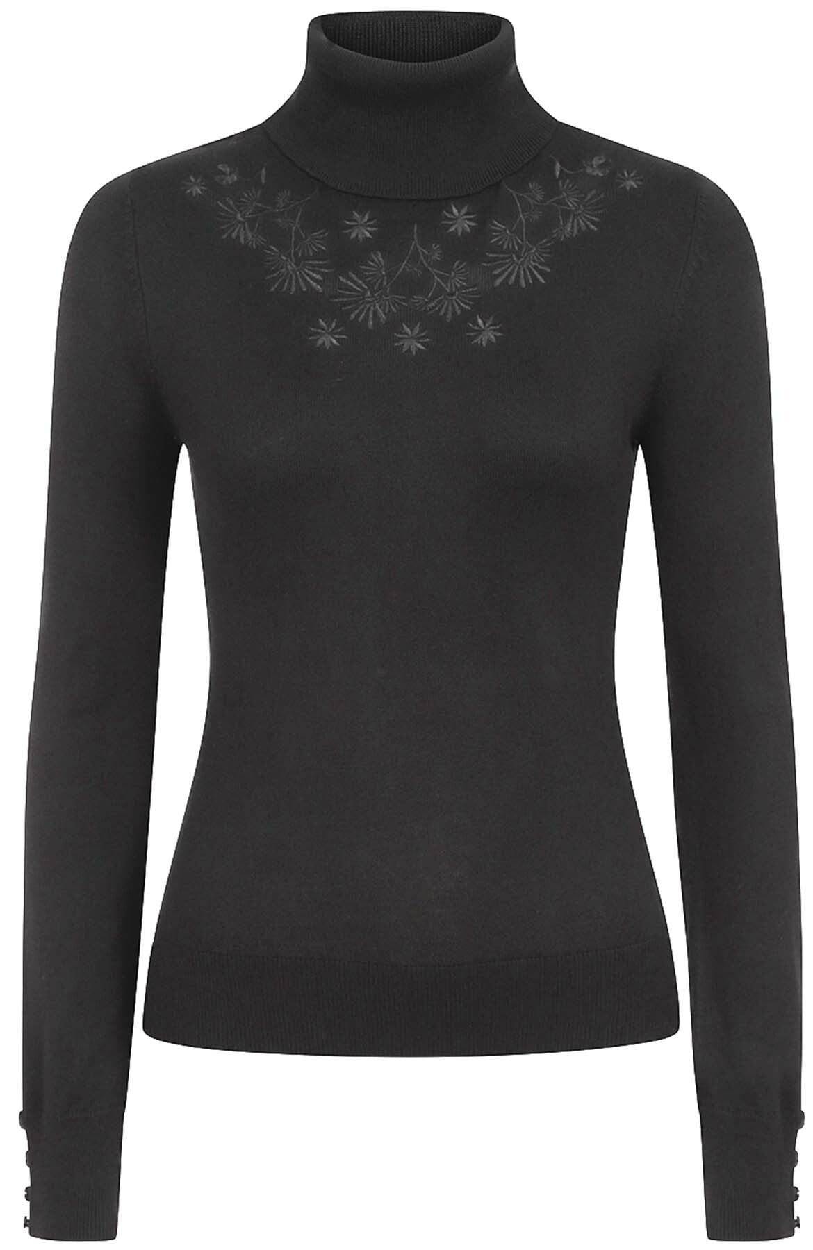 Bright_And_Beautiful_QUINCY_Turtleneck_STRICK_Rollkragen_JUMPER_Pullover_-_Schwarz_killer_kirsche_3