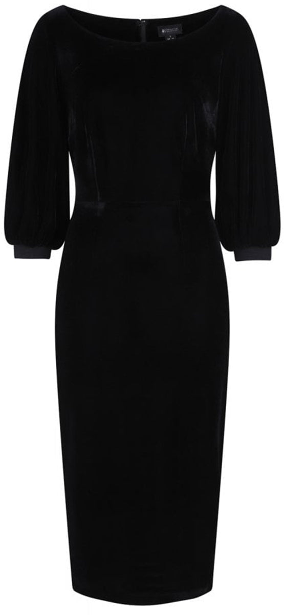 Bright_and_Beautiful_ALEX_Vintage_VELVET_Samt_Pencil_Dress_BLEISTIFTKLEID-2