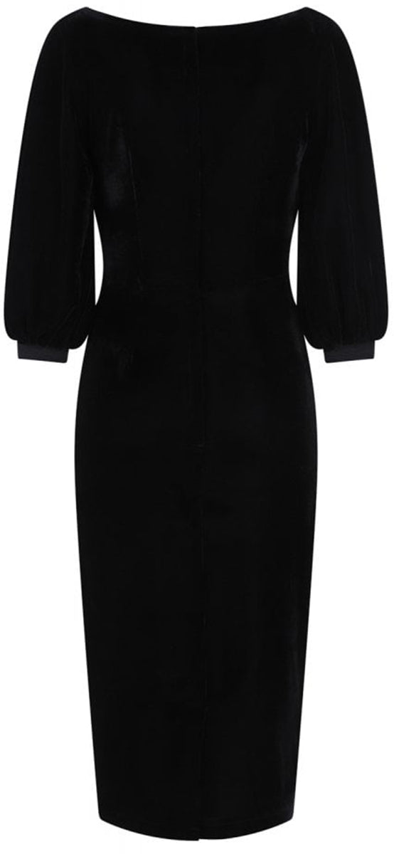 Bright_and_Beautiful_ALEX_Vintage_VELVET_Samt_Pencil_Dress_BLEISTIFTKLEID-3