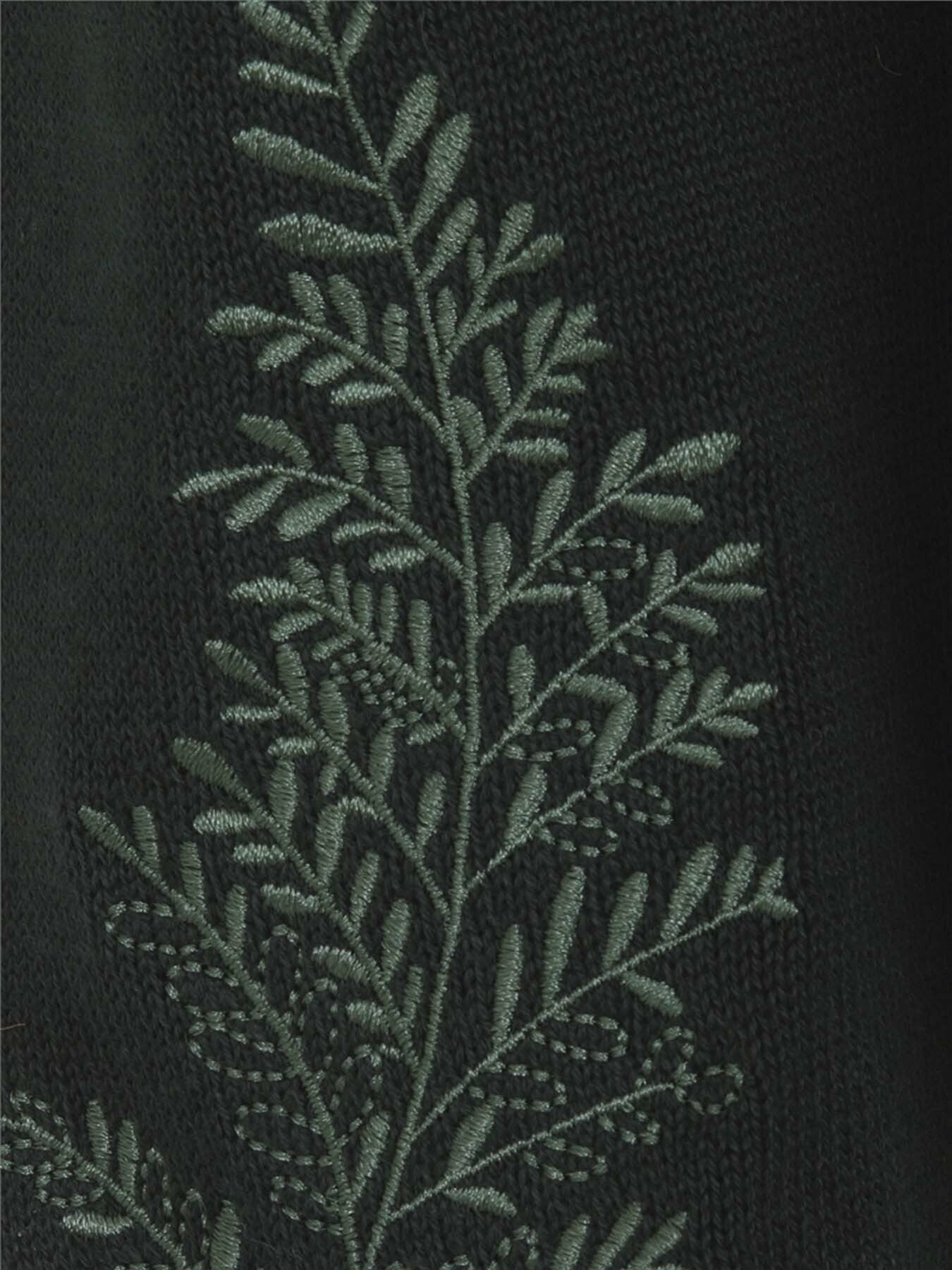 Bright_and_Beautiful_CLARIS_Vintage_EMBROIDERED_FERN_Retro_JUMPER_Pullover_Gruen_killer_kirsche_4