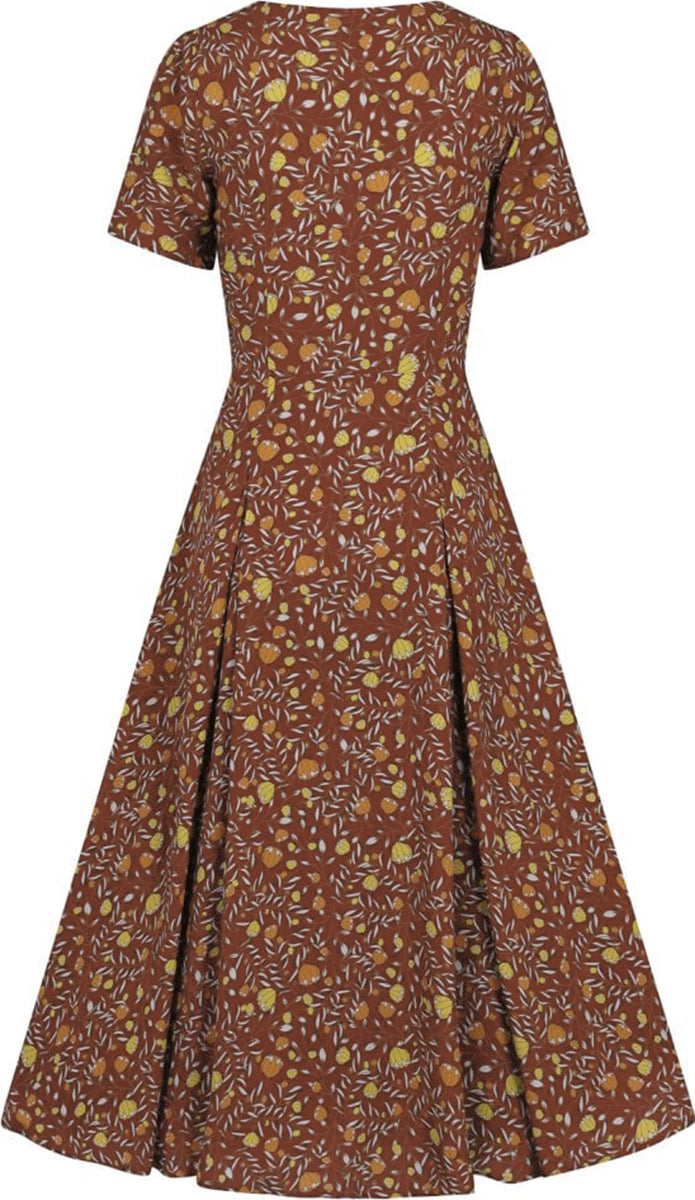 Bright_and_Beautiful_DAISY_GRANNY_Vintage_FLORAL_Blumen_Swing_Dress_KLEID-2