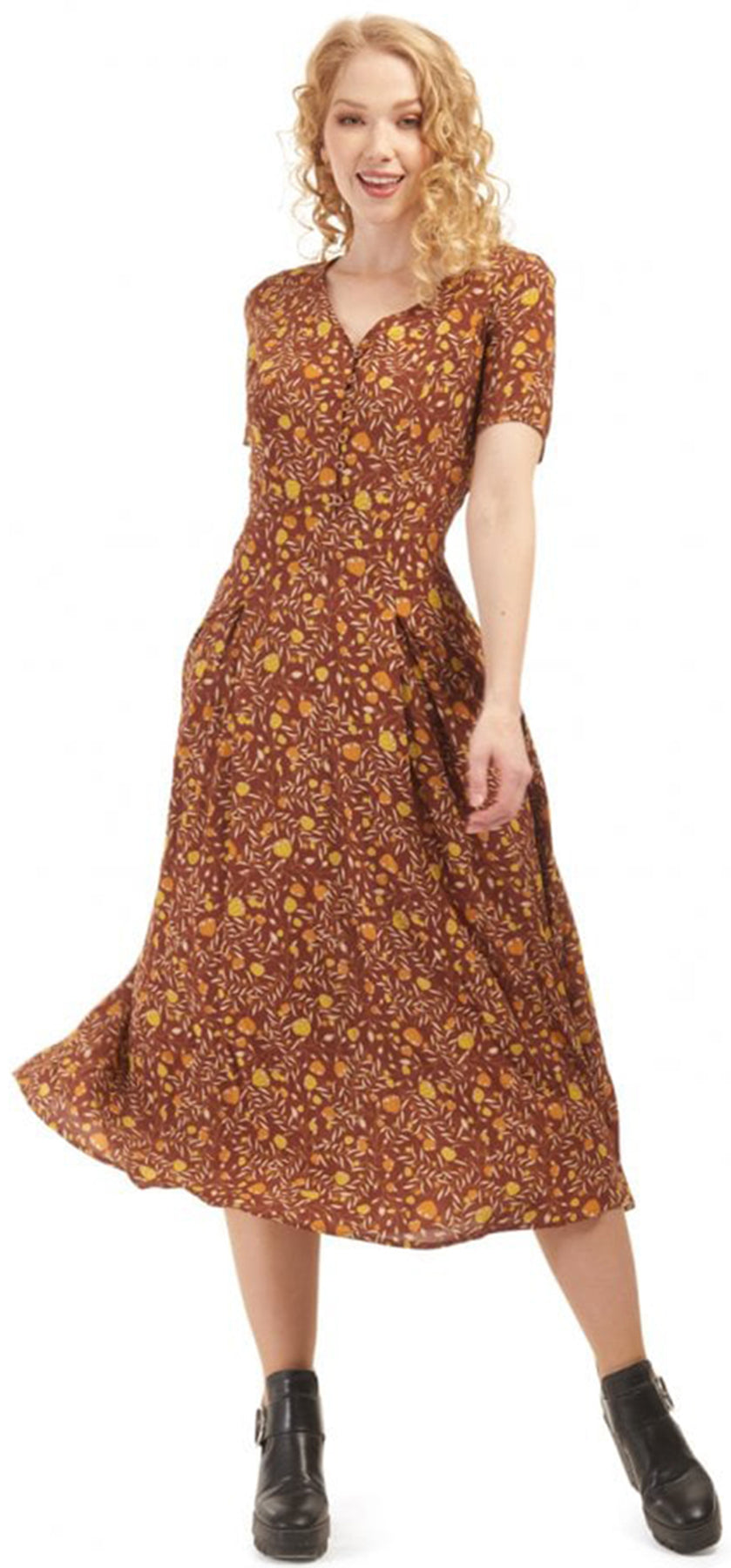 Bright_and_Beautiful_DAISY_GRANNY_Vintage_FLORAL_Blumen_Swing_Dress_KLEID_killer_kirsche