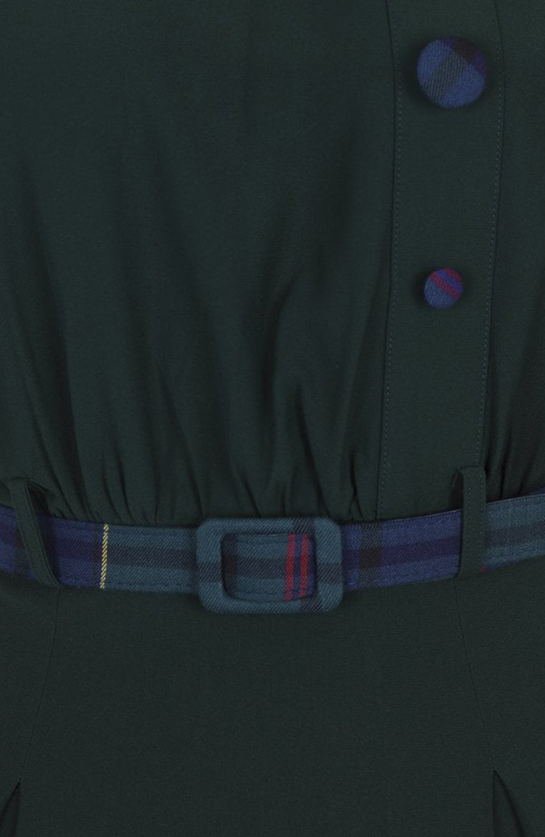 Bright_and_Beautiful_LAVENDER_Vintage_PLAIN_Tartan_Kurzarm_Swing_Dress_KLEID-4aYUw6q6hHIPy6