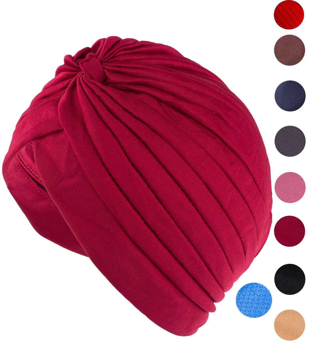 CLASSIC_Pin_Up_VINTAGE_40s_Retro_TURBAN_Hat_-_viele_Farben_killer_kirsche